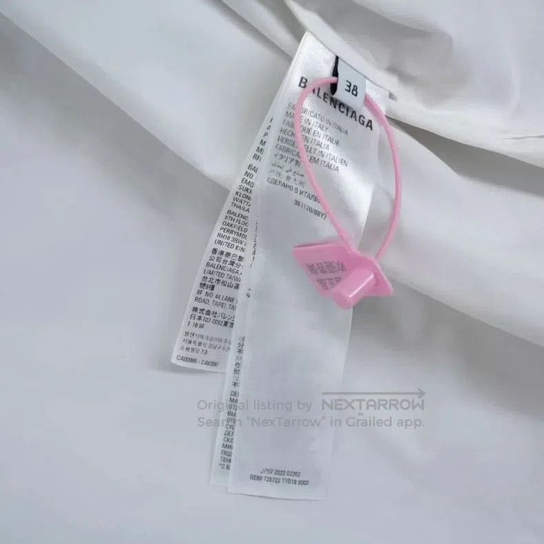 Balenciaga Balenciaga White Ink Letter Shirt. Size US S / EU 44-46 / 1 - 6 Thumbnail