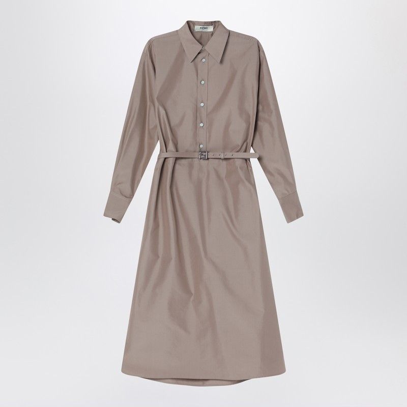 Fendi Fendi Barley Cotton And Silk Chemisier Dress Size XS / US 0-2 / IT 36-38 - 1 Thumbnail