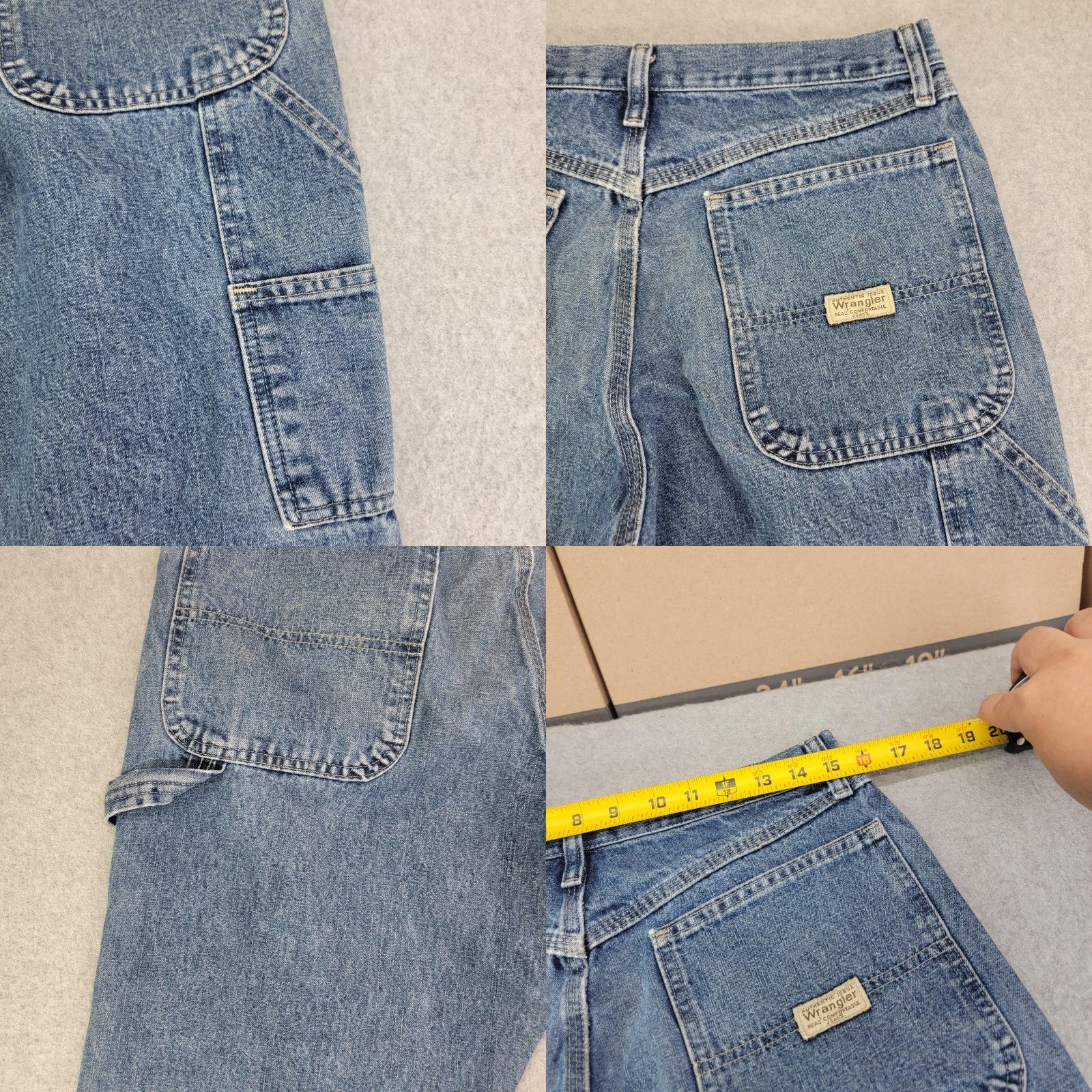 Wrangler VINTAGE Wrangler Carpenter Jeans Mens 32x32 Blue Relaxed Straight Leg Denim 94LSWDV Size US 32 / EU 48 - 8 Thumbnail