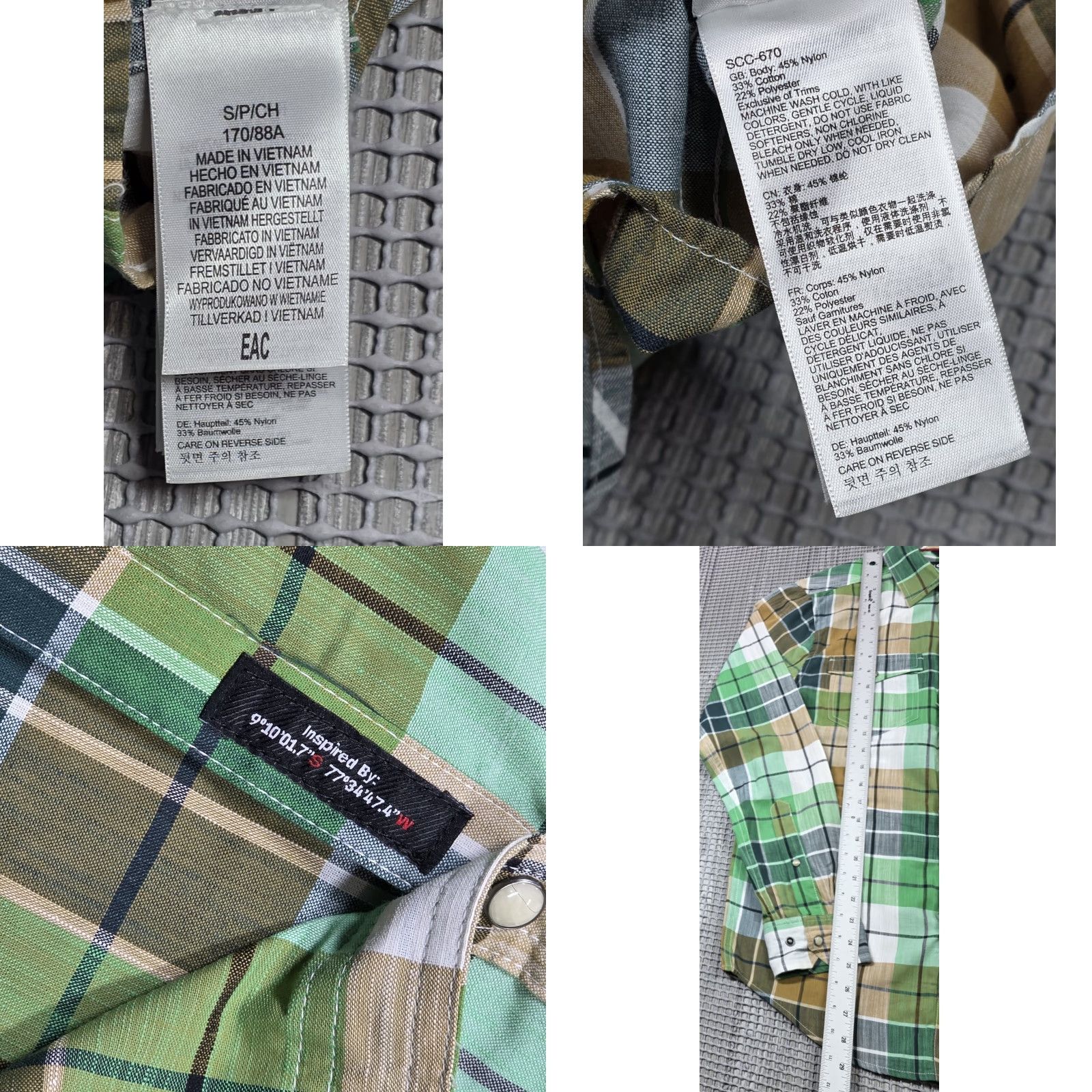 Marmot Marmot Parkfield Shirt Mens S Green Plaid Long Sleeve Pearl Snap Western Cowboy Shirt Size US S / EU 44-46 / 1 - 9 Thumbnail
