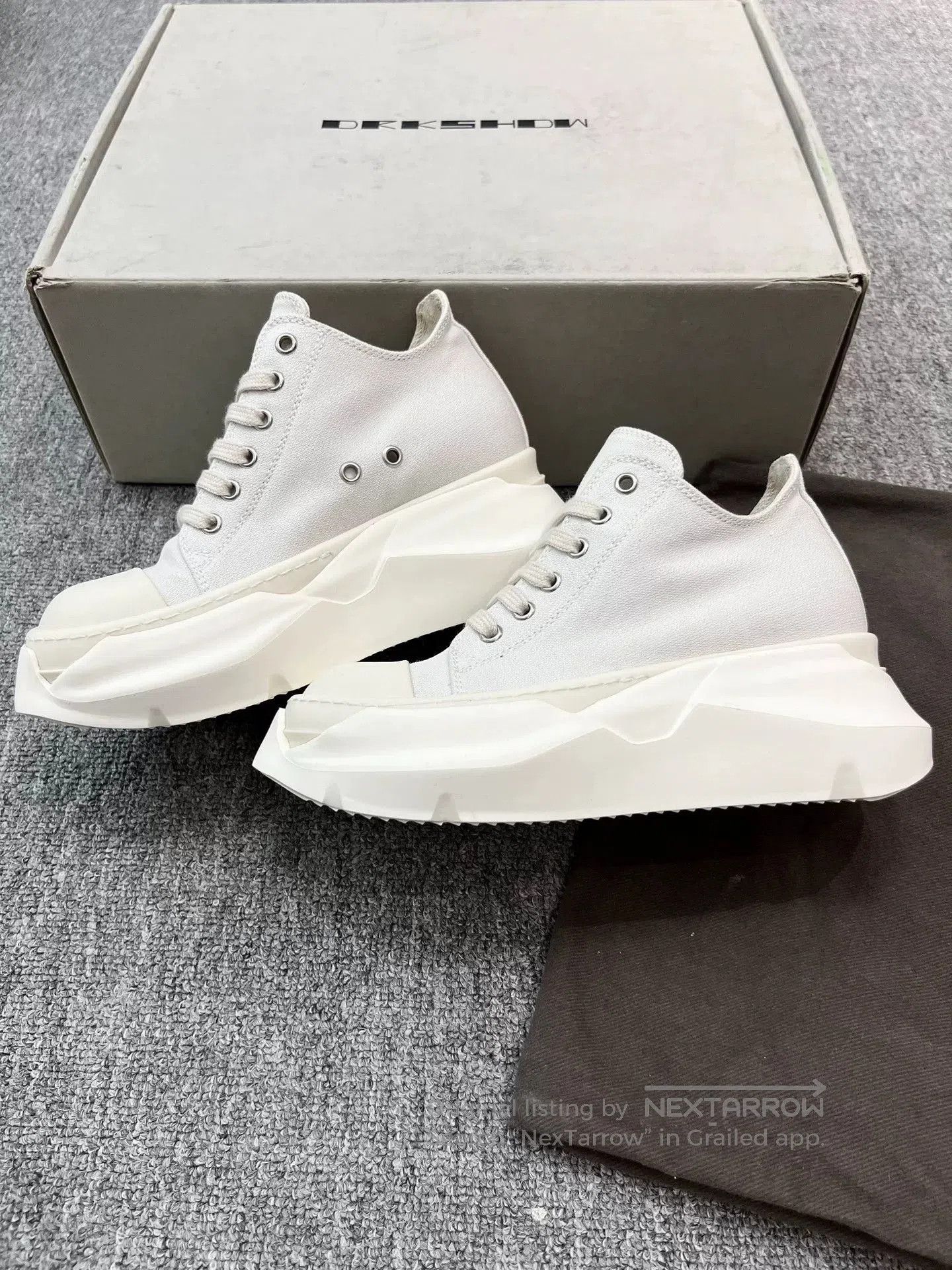 Rick Owens Rick Owens Tank Sole Canvas Sneakers. Size US 5 / IT 35 - 1 Thumbnail