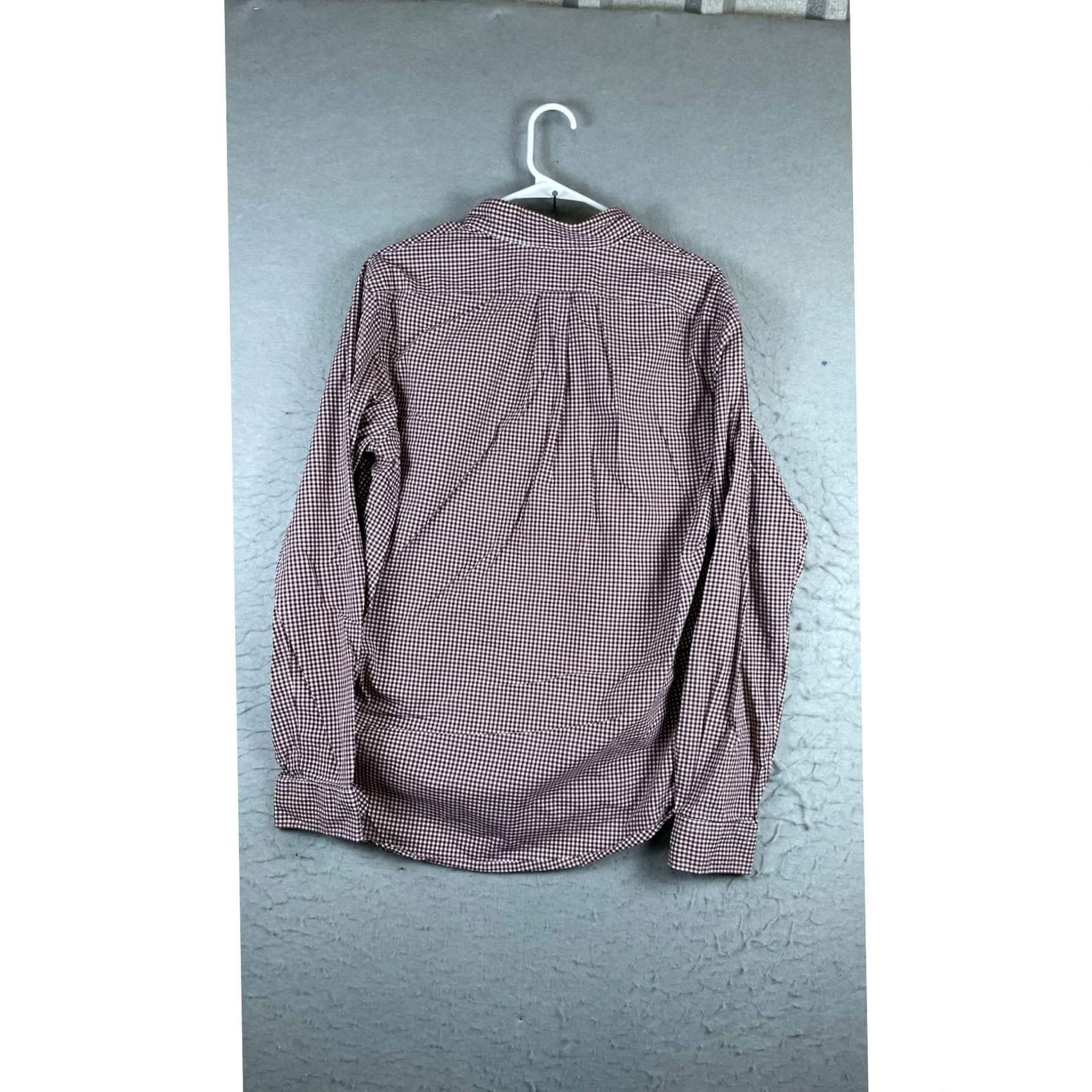 Ralph Lauren Ralph Lauren Shirt Mens M Maroon Gingham Button Down Custom Fit Long Sleeve Size US M / EU 48-50 / 2 - 3 Thumbnail