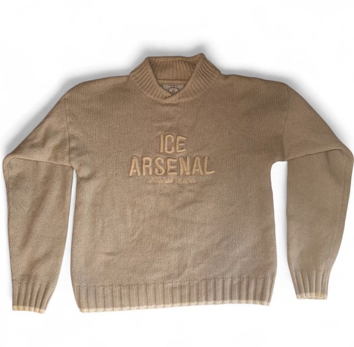 Armani Vintage Armani Jeans Ice Arsenal Knit Jumper Size US S / EU 44-46 / 1 - 1 Thumbnail