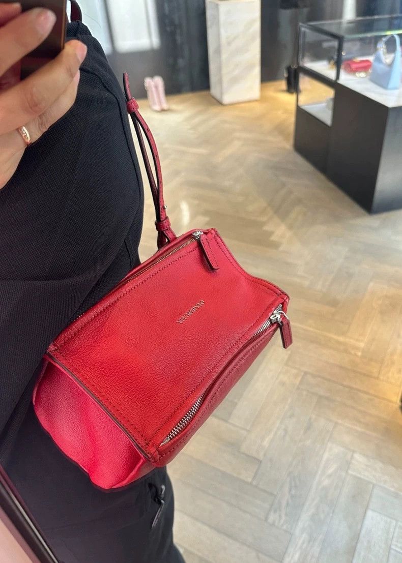 Givenchy Givenchy Red Pandora Soft Box Bag Size ONE SIZE - 2 Thumbnail