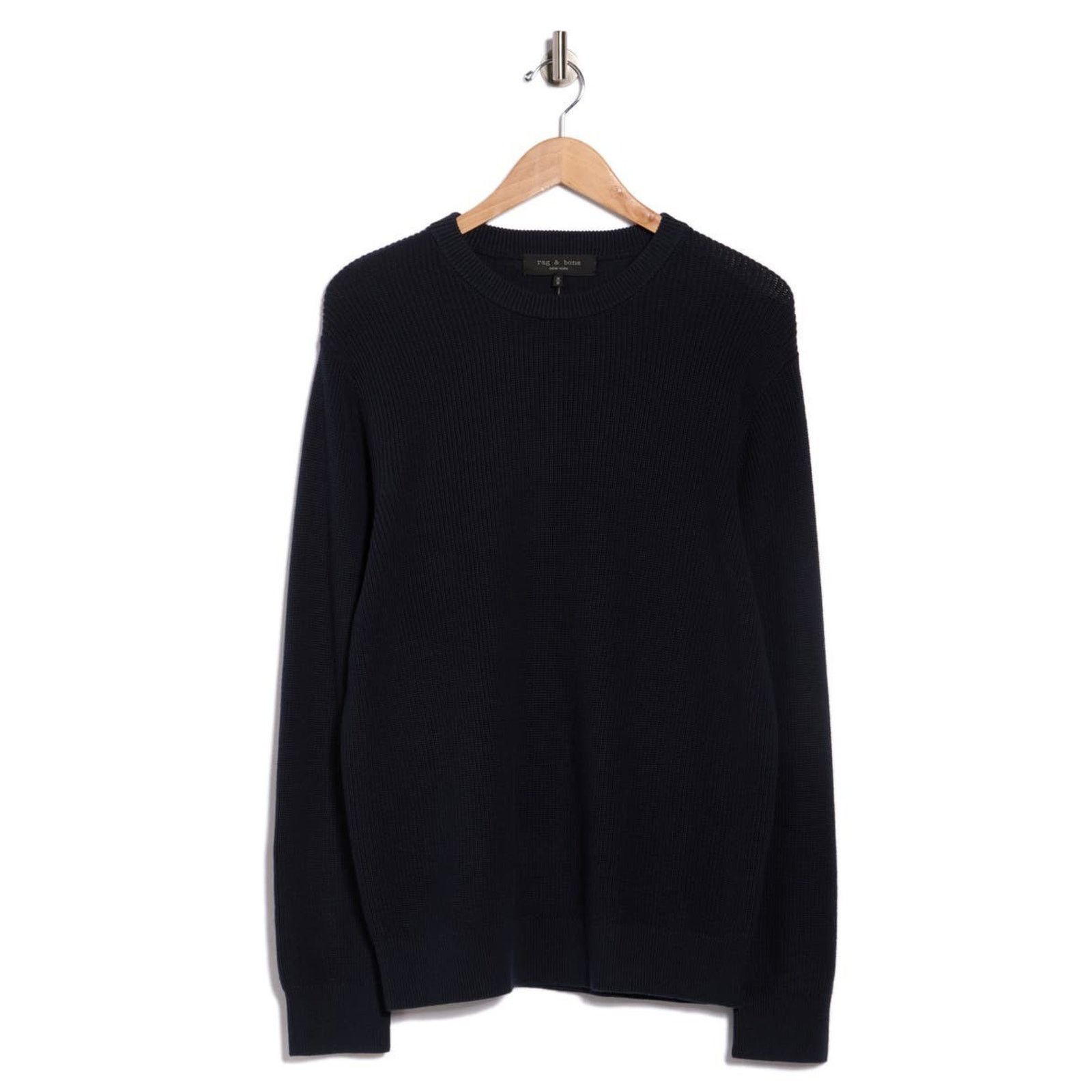 Rag & Bone Rag & Bone M Men’s Navy Curtis Cotton Crew Neck Sweater $278 Size US M / EU 48-50 / 2 - 3 Thumbnail