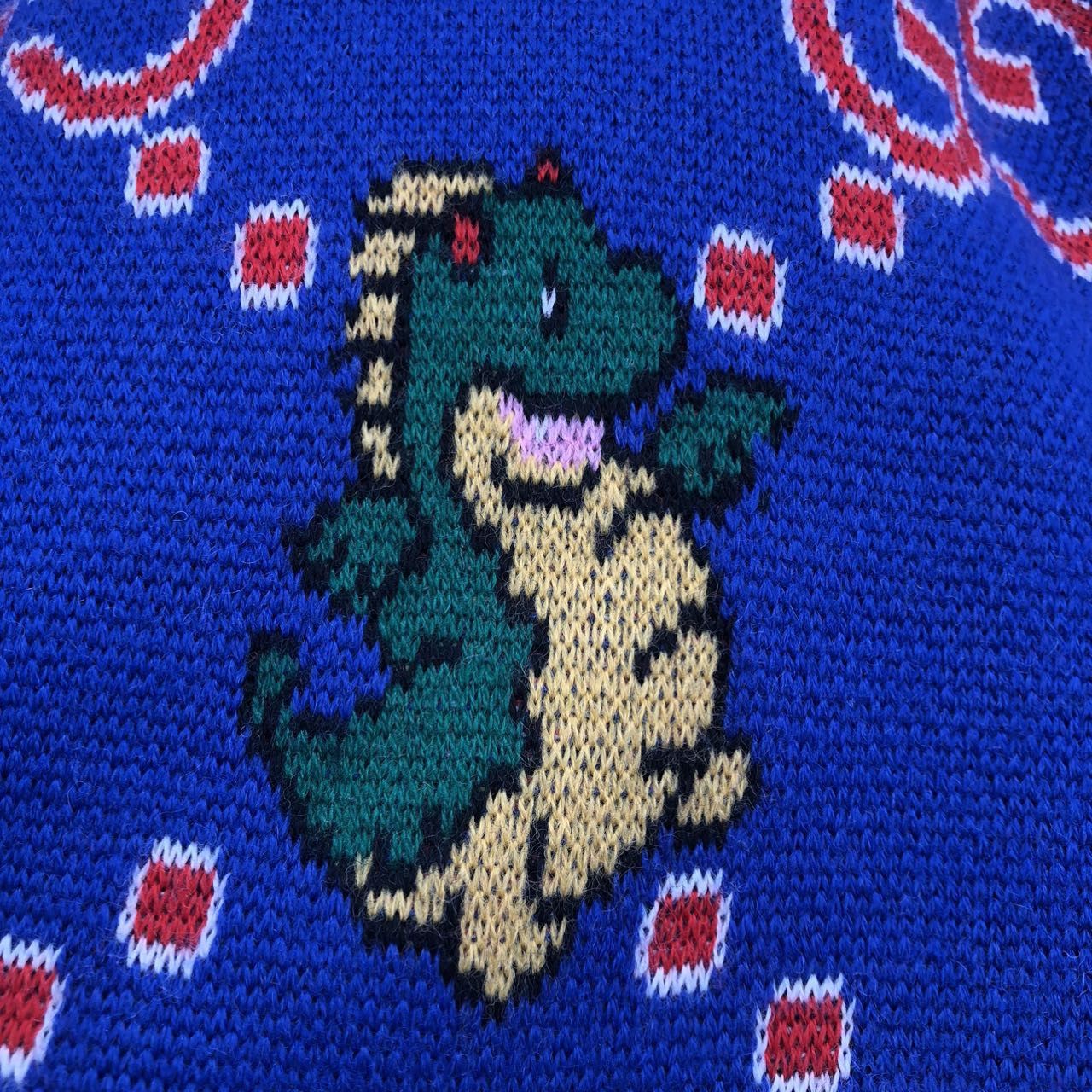 Gucci Gucci Dragon Baby Logo Long Sleeve Sweater Men Blue K26WX Size US XXS / EU 40 - 8 Thumbnail
