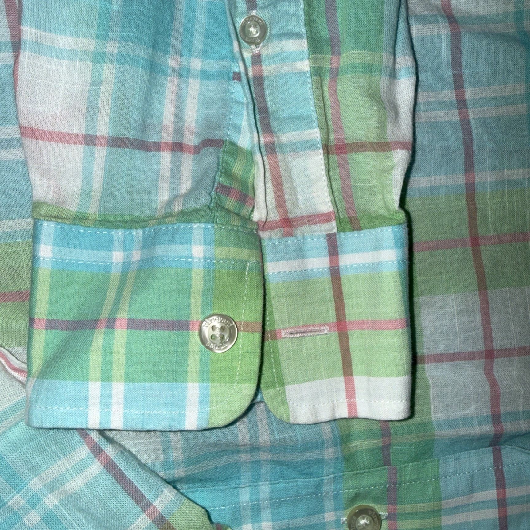 Vineyard Vines Vineyard Vines Tucker Shirt Men’s Large Blue Green Plaid Cotton Button-Up Shirt Men Large Blues Green Plaid Cotton Button-Up with Logo Pocket Size US L / EU 52-54 / 3 - 6 Thumbnail