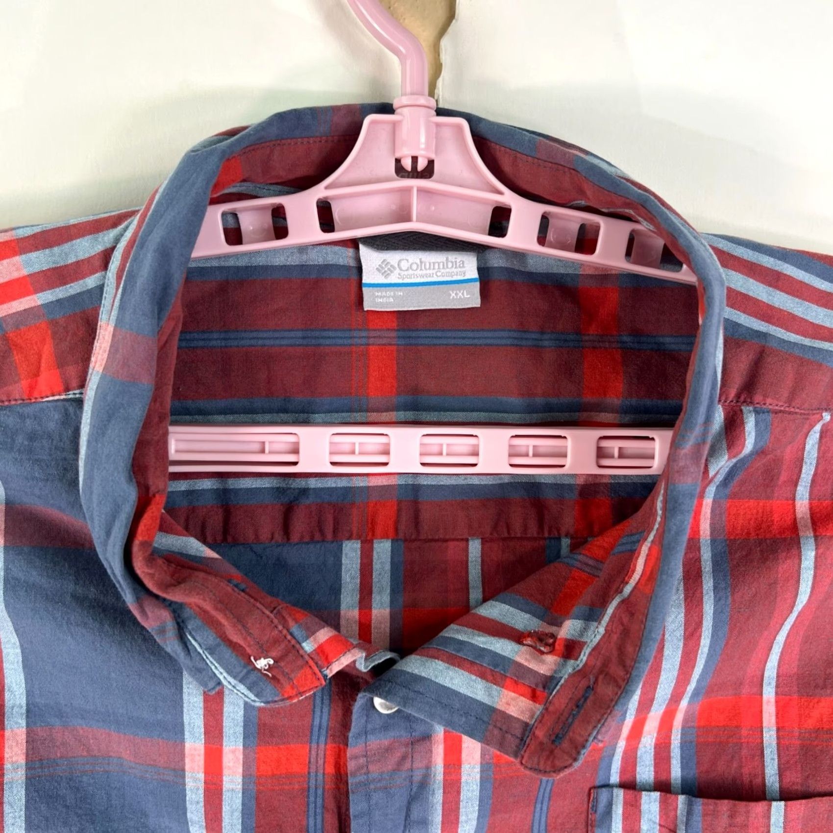 Vintage Columbia Checked Short Sleeve Button Down Shirt Mens XXL Red Blue Shirt Mens XXL Red Blue Columbia Button-Up Short Sleeve Shirt Size US XXL / EU 58 / 5 - 3 Thumbnail