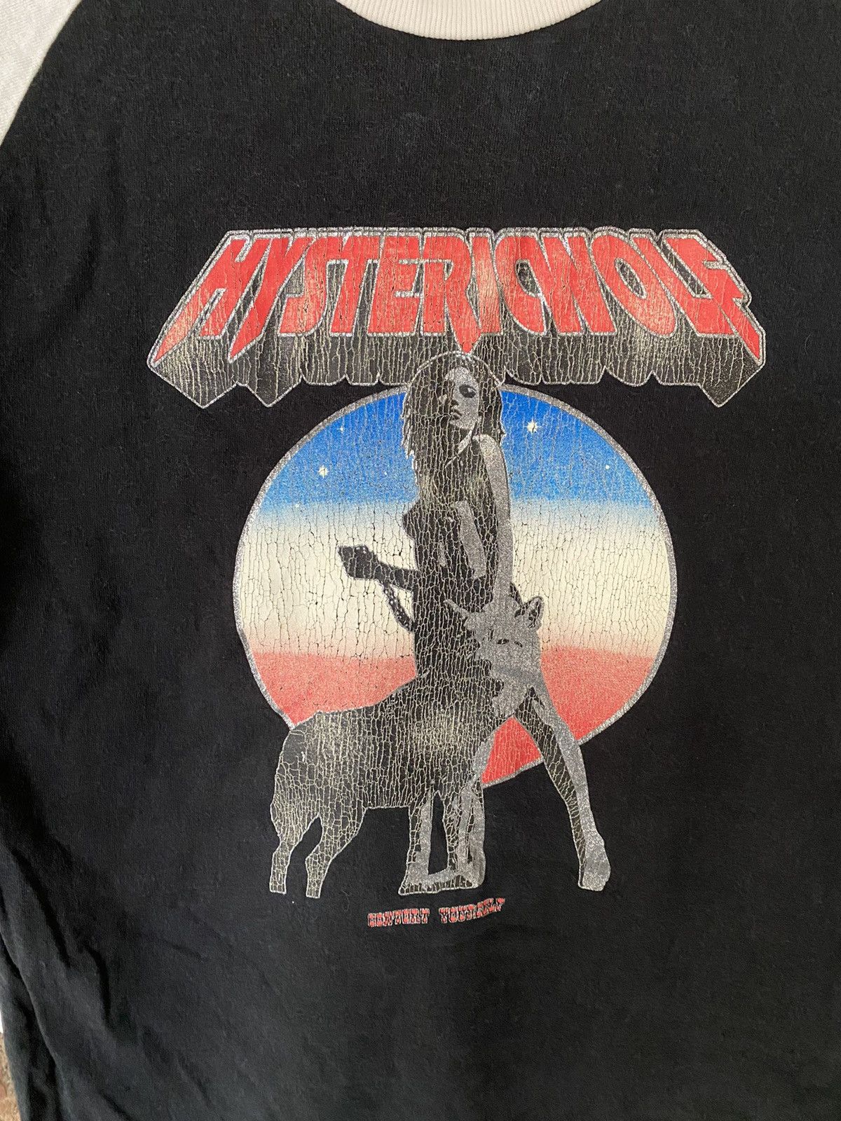 Hysteric Glamour 1990s Hysteric Wolf 3/4 sleeve Raglan iron Maiden Size US M / EU 48-50 / 2 - 5 Thumbnail