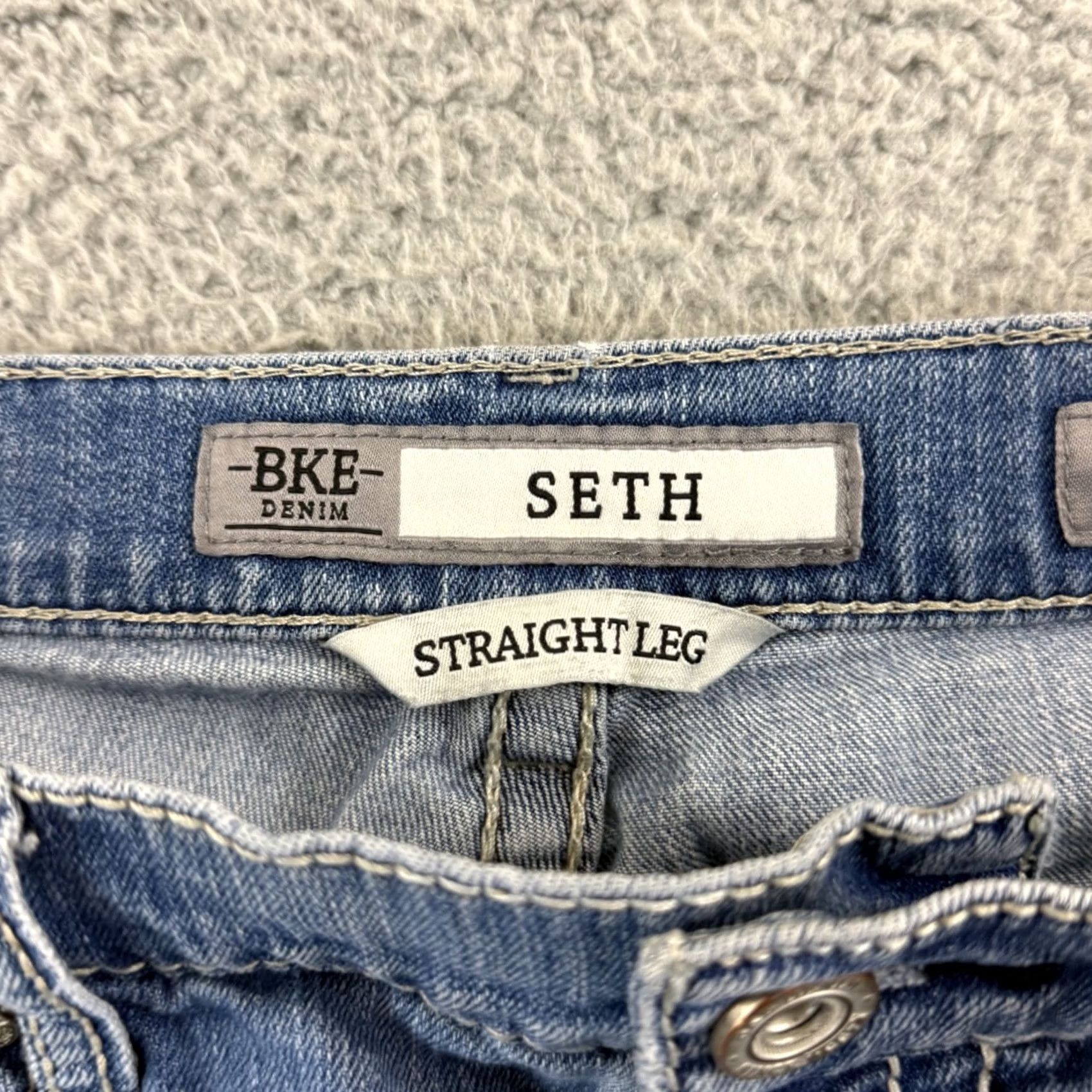 Vintage BKE Buckle Jeans Mens 34x33 Denim Blue Regular Bootcut 5-Pocket Zip Button 90s Cowboy Western Vintage No Size US 34 / EU 50 - 6 Thumbnail
