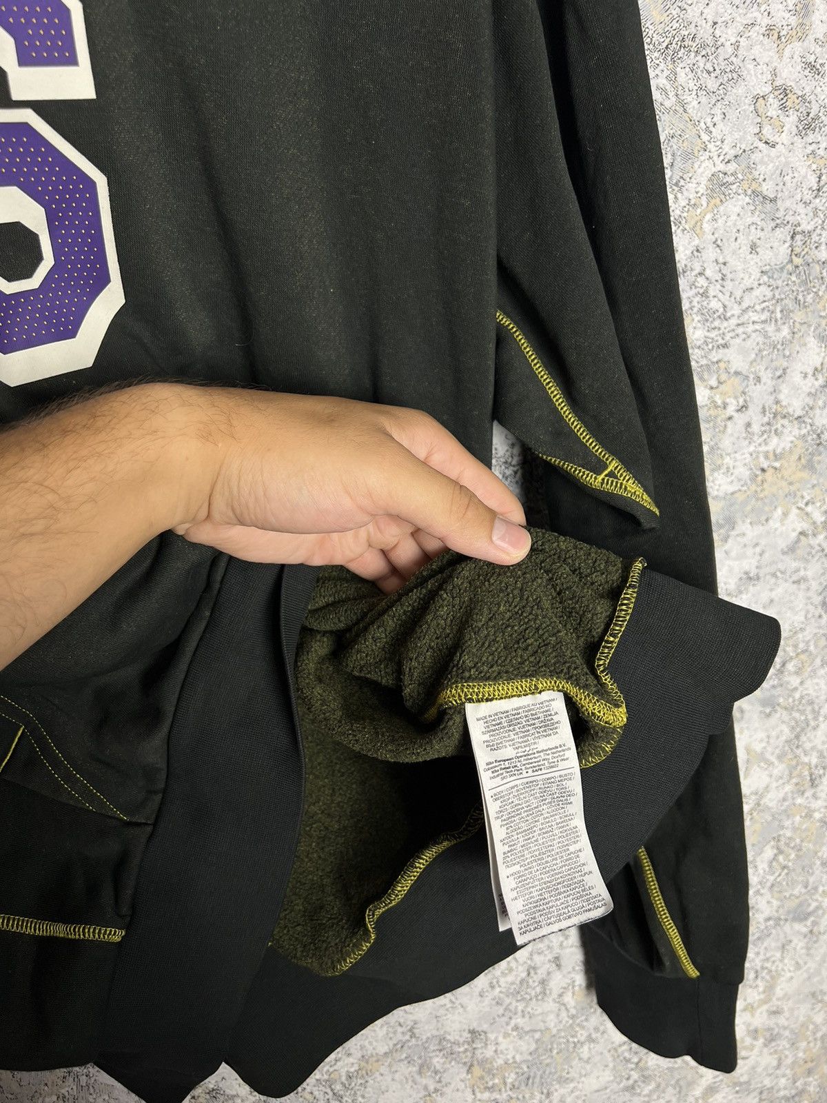 NBA Nike x NBA Lakers James 6 Big Logo Basketball Hoodie Size US XL / EU 56 / 4 - 7 Thumbnail