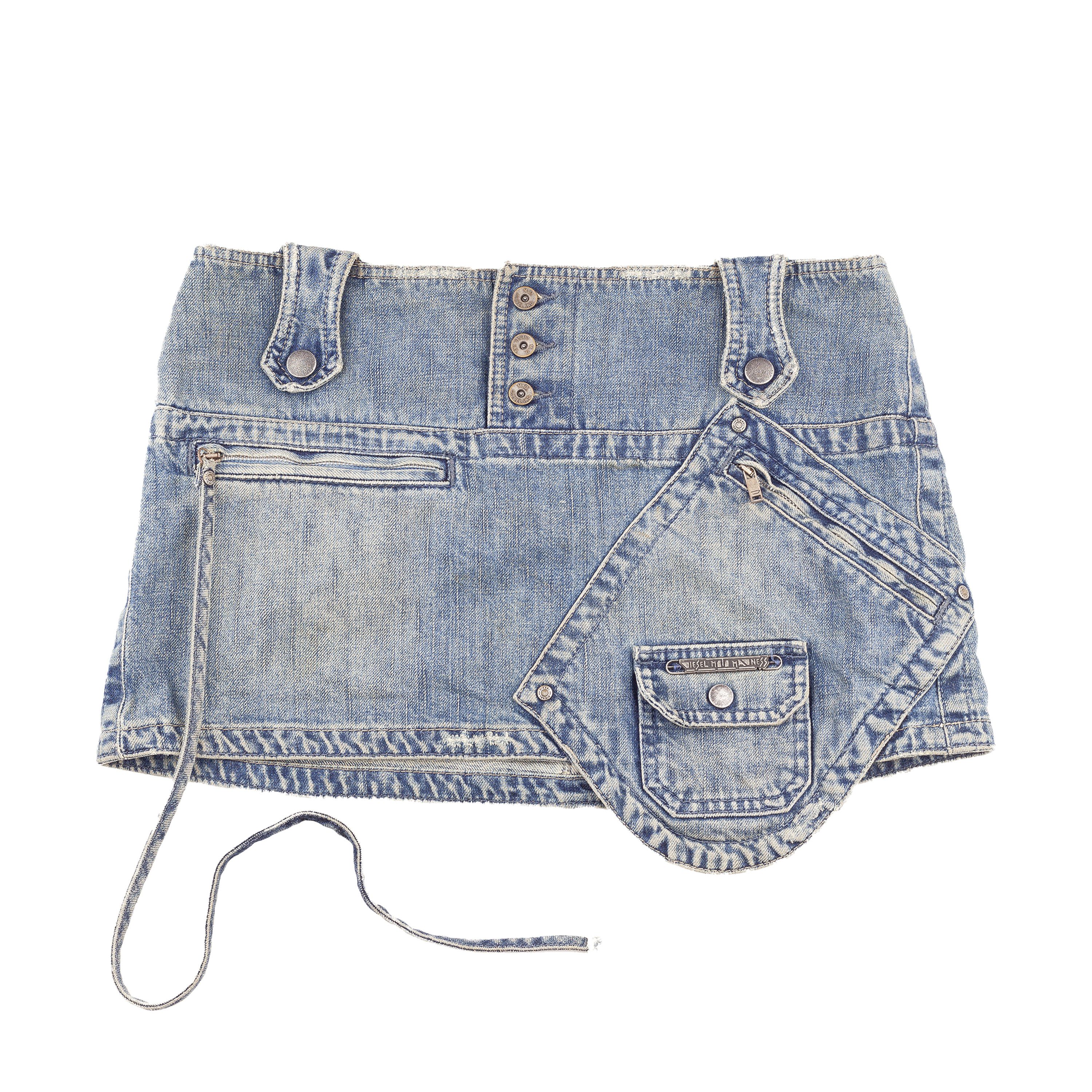 Diesel Diesel Denim Vintage Cargo Mini Skirt (M) Size 27" / US 4 / IT 40 - 1 Thumbnail