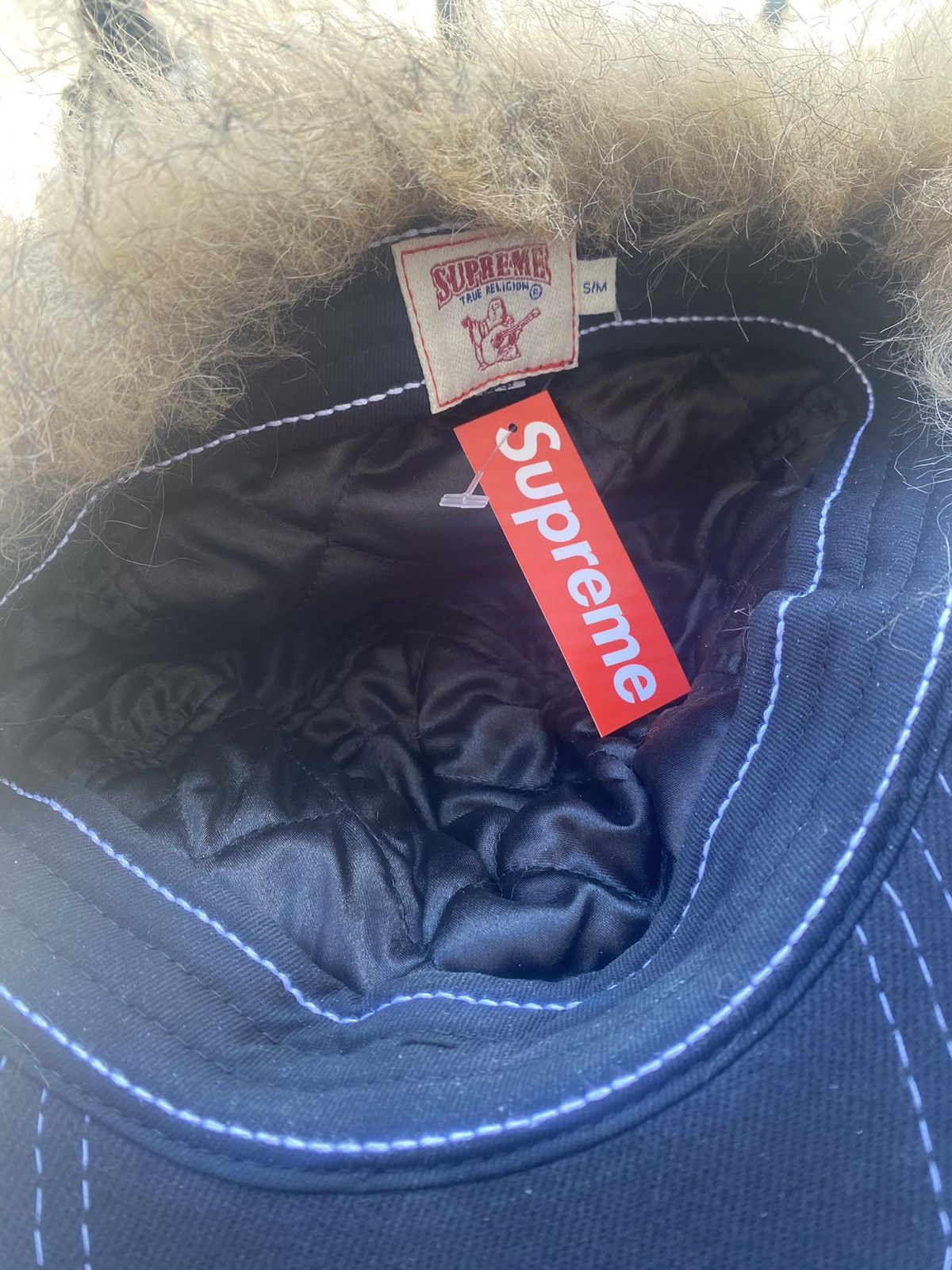 Supreme Supreme True Religion Earflap 5 Panel black S/M Size ONE SIZE - 3 Thumbnail