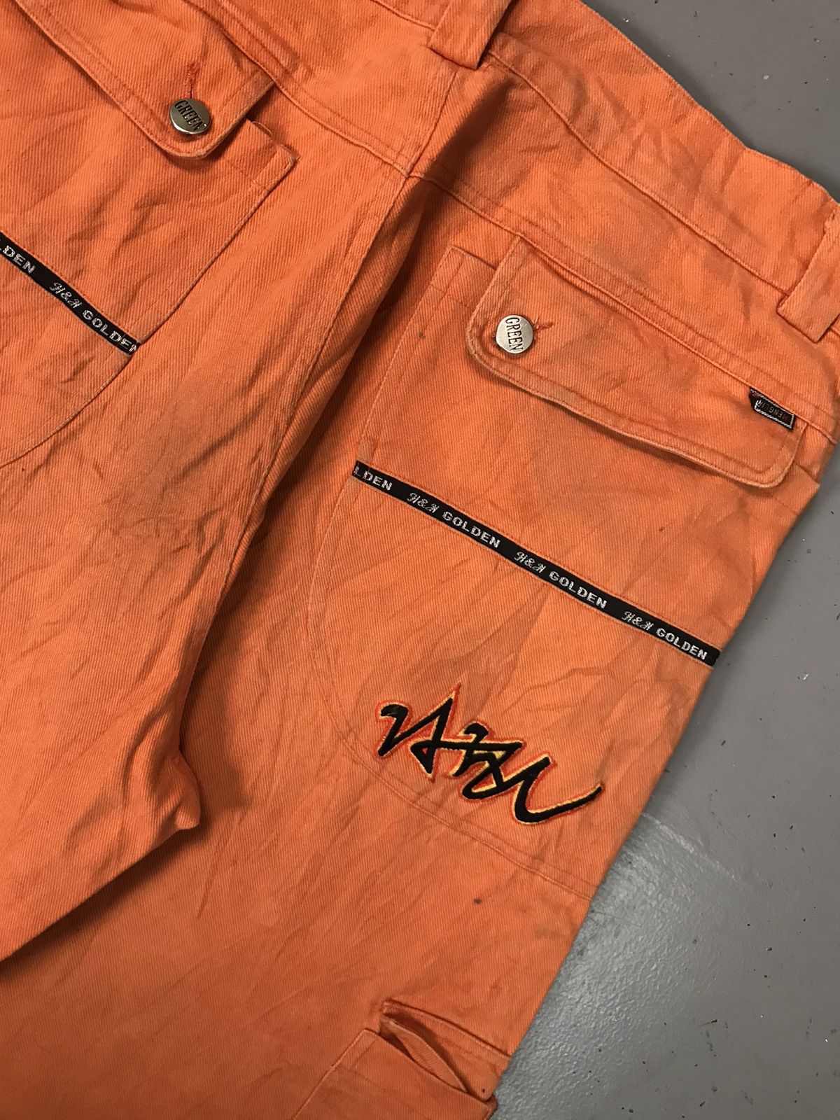 Designer Vintage Y2K multi pocket cargodenim jort Size US 38 / EU 54 - 12 Thumbnail