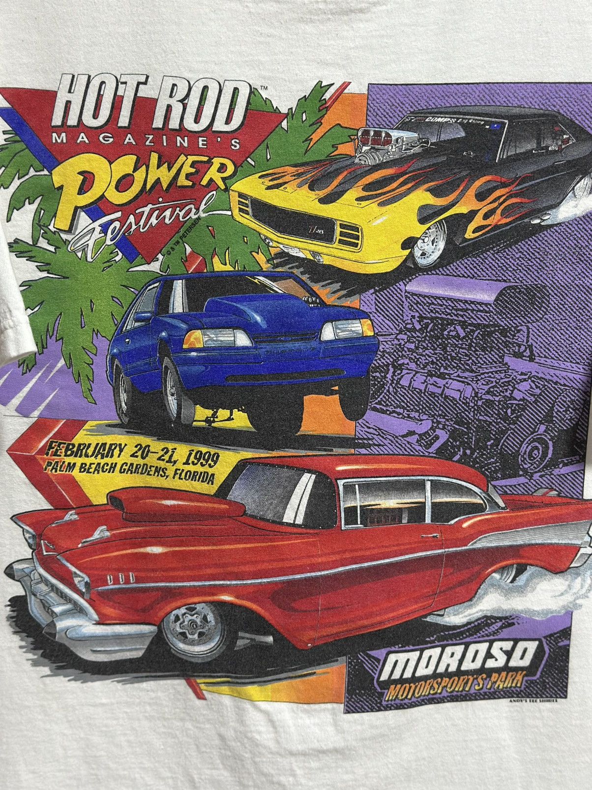 Jerzees Vintage Hot Rod Magazine’s Power Festival Faded Tee Size US XL / EU 56 / 4 - 2 Thumbnail