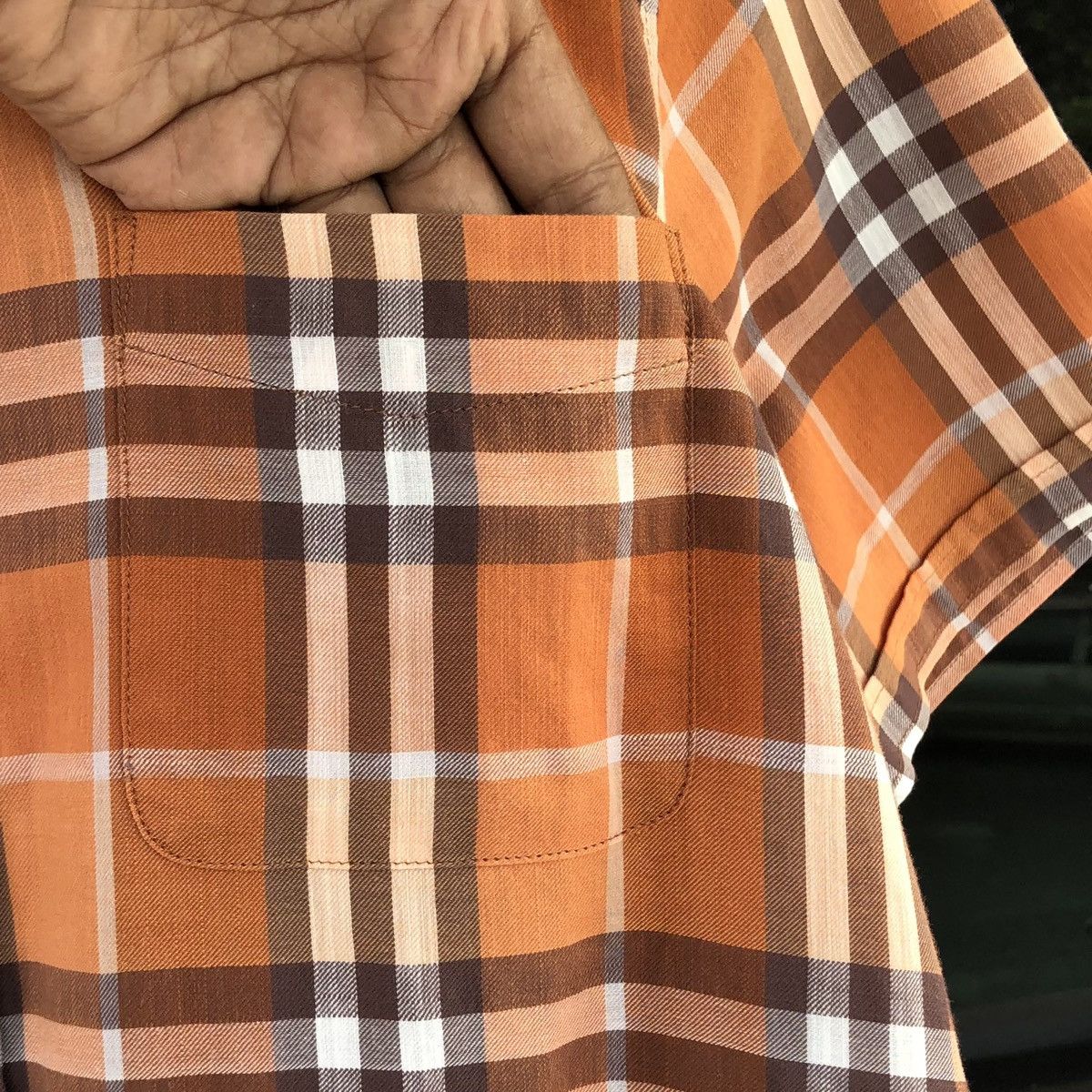 Burberry Burberry London Cotton Checked Nova Check Short Sleeve Size US M / EU 48-50 / 2 - 4 Thumbnail