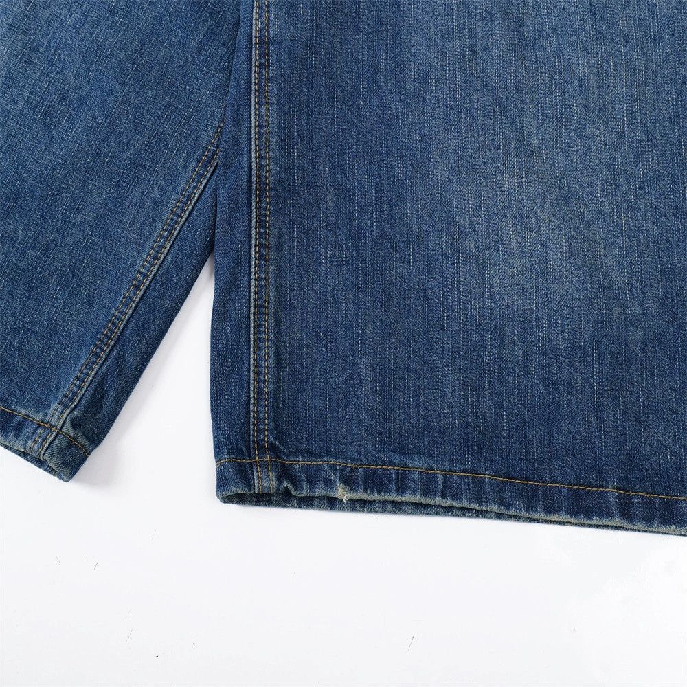 Jean American street washed men's casual loose denim shorts Size US 32 / EU 48 - 6 Thumbnail
