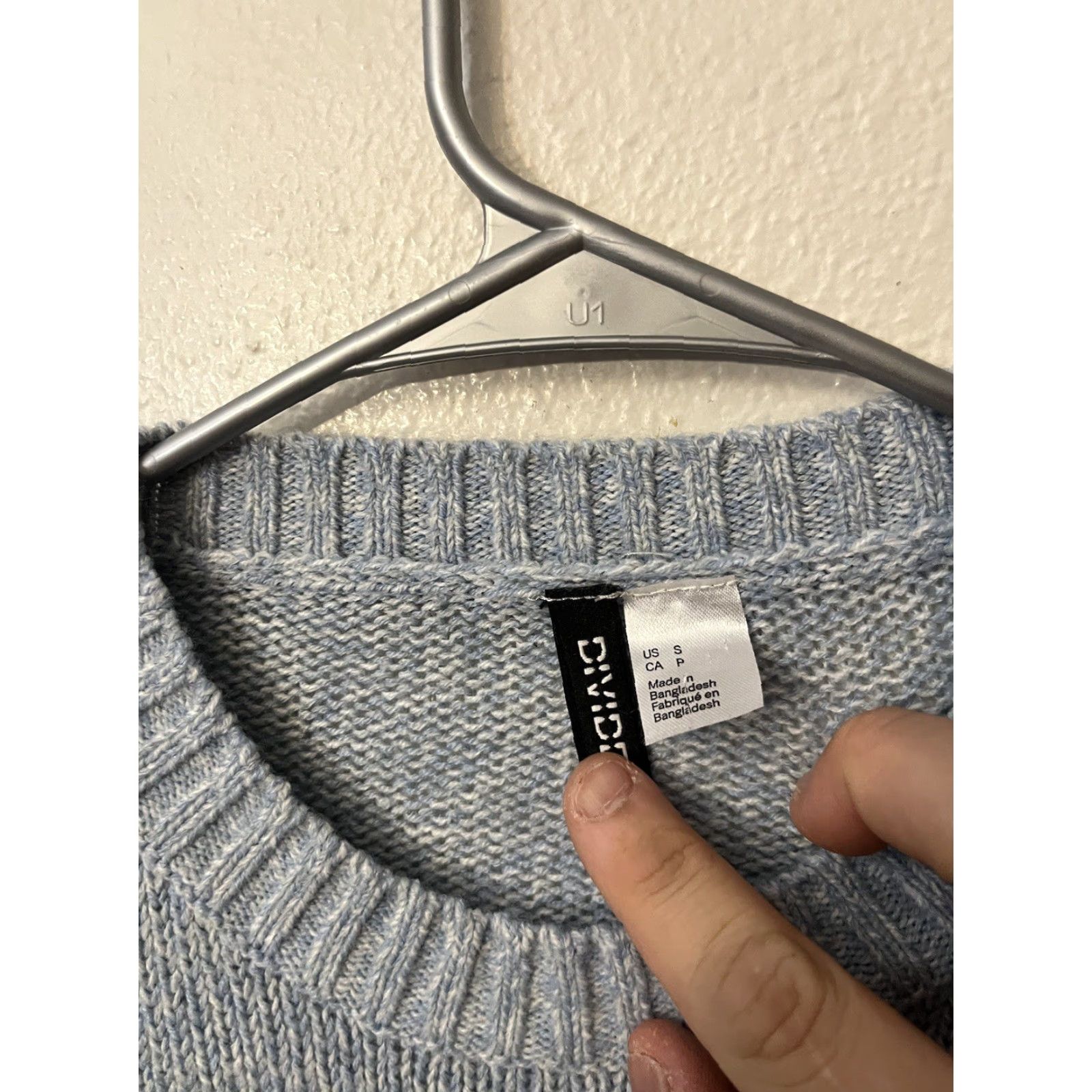 H&M VINTAGE H&M Sweater Women’s Knit Blue Crew Neck Raglan Long Sleeve Pullover All Seasons Lightweight Relaxed Size S / US 4 / IT 40 - 2 Thumbnail