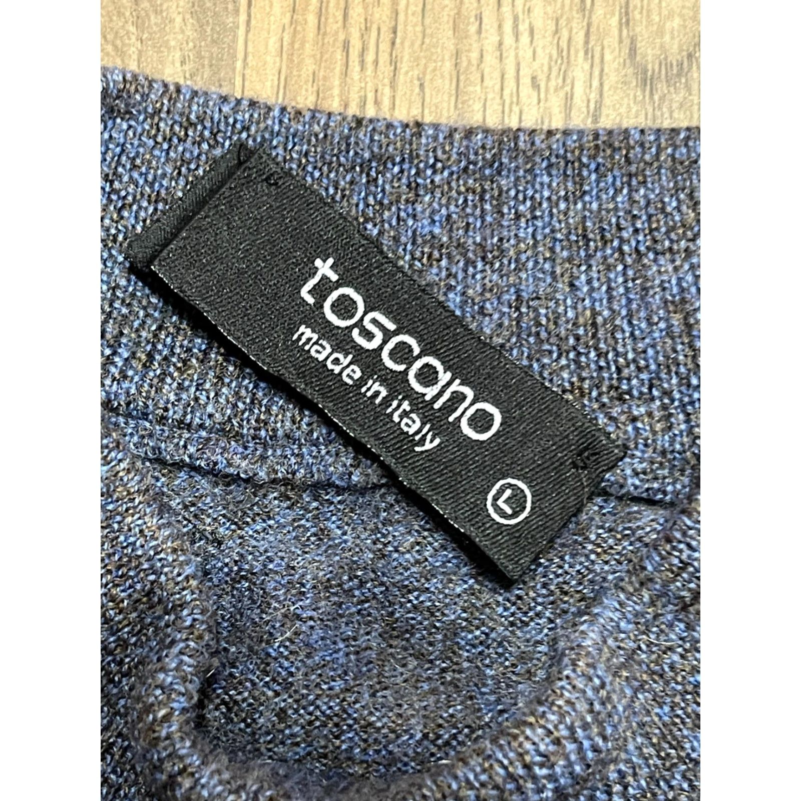 Vintage Toscano Shirt Men's Large Blue Crew Neck Pullover Made in Italy Shirt Regular Long Sleeve Solid Vintage: No (adjust if needed) Size US L / EU 52-54 / 3 - 7 Thumbnail