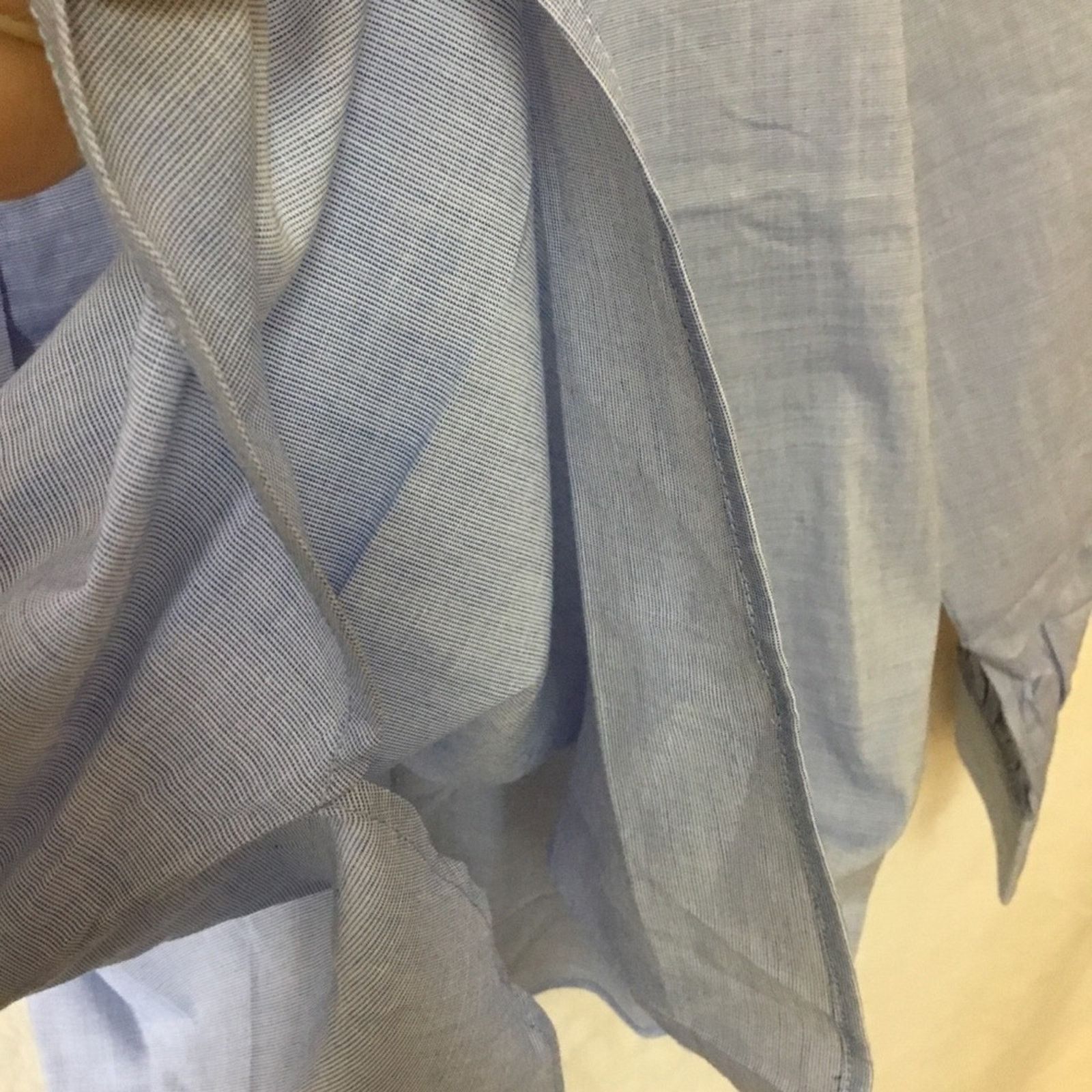 Loft Loft Blue Pintucked Pleated Tunic Shirt Size S / US 4 / IT 40 - 9 Thumbnail