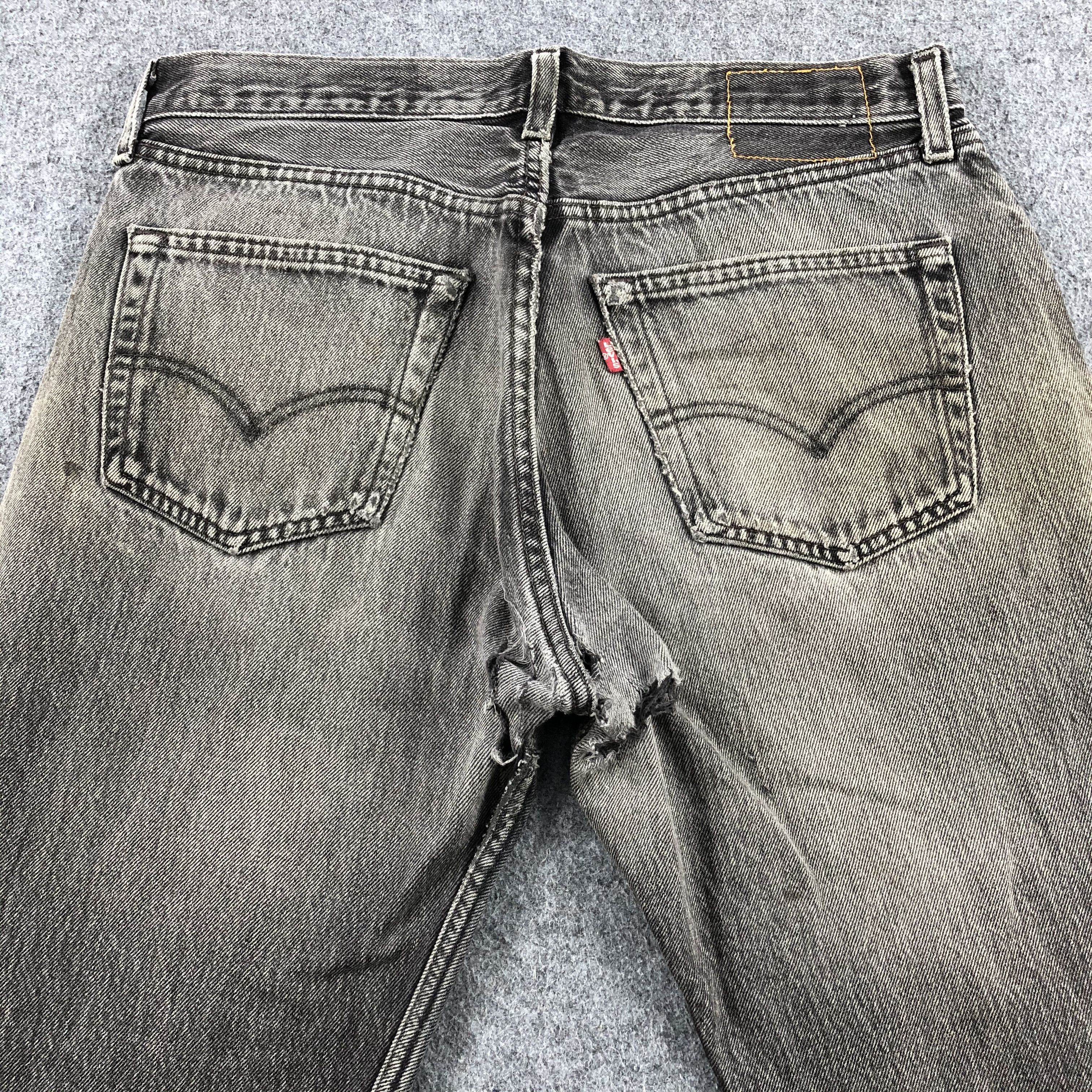 Levi's 90s Vintage Distress Levis 501 Jeans-J1479 Size US 33 - 4 Thumbnail