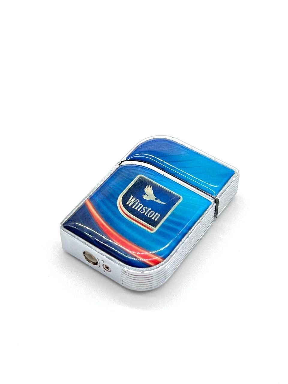 Marlboro × Vintage Vintage Winston lighter Blue logo collections green fire 00s Size ONE SIZE - 2 Thumbnail