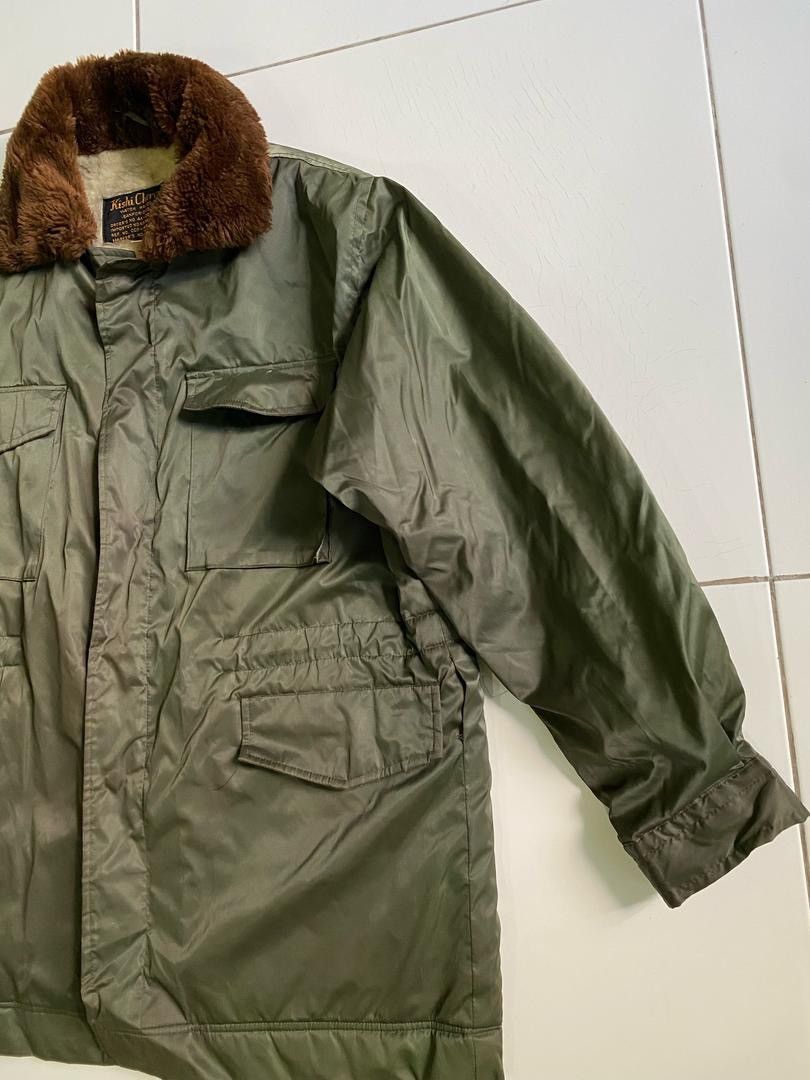 Other Vintage Kishi cherry army sherpa pullover Waterproof Jacket Size US L / EU 52-54 / 3 - 3 Thumbnail