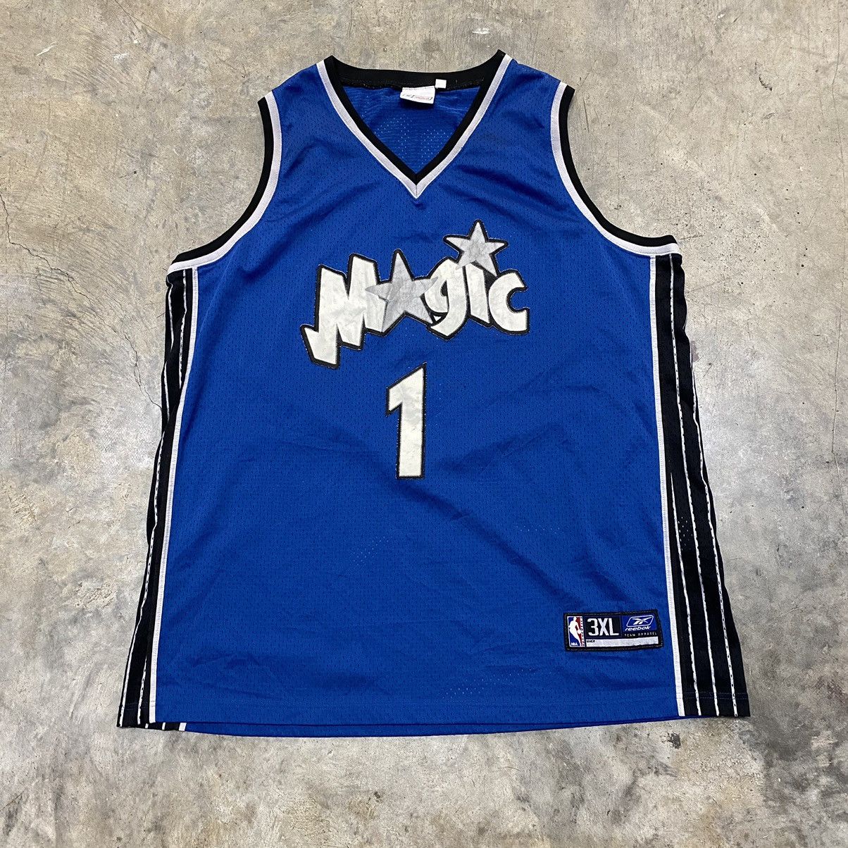 Image of Y2000 Orlando Magic Nba Team Jersey in Black/Blue, Men's (Size 2XL)