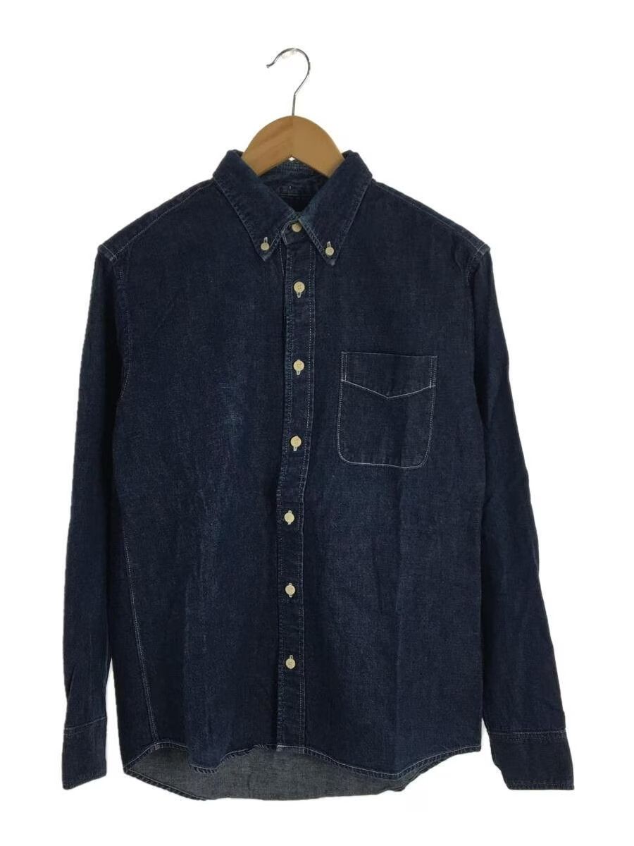 image of Visvim Denim Button Shirt in Indigo, Men's (Size Small)