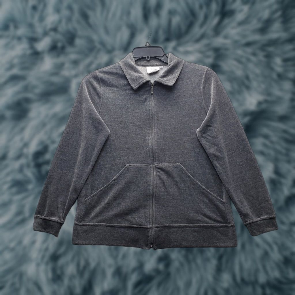 Marcs Hot Cotton by Marc Ware Track Suit Womens Size S Heather Gray Fleece Lined Full Zip Sweat Set Size S / US 4 / IT 40 - 1 Thumbnail