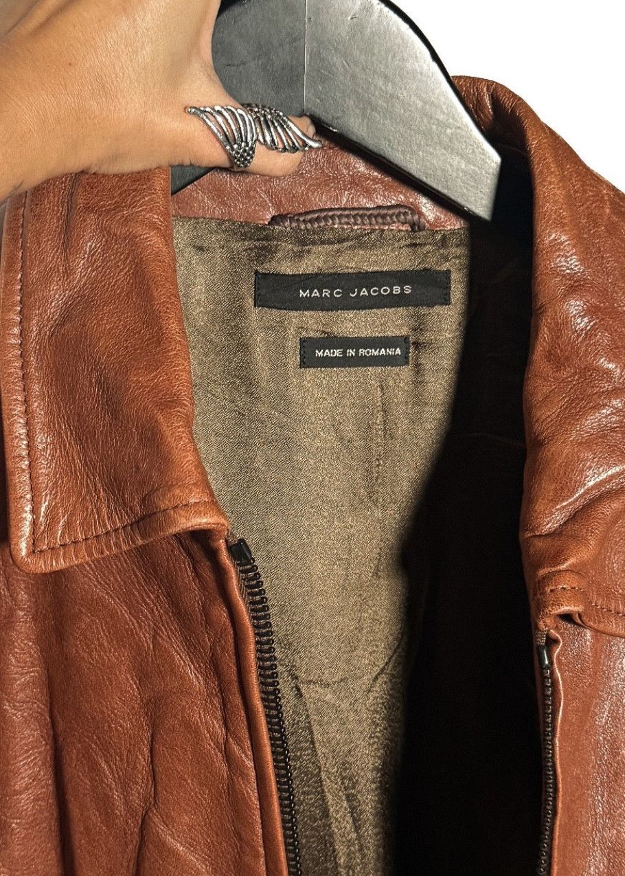 Marc Jacobs Marc Jacobs Cognac Brown Leather Jacket Size US M / EU 48-50 / 2 - 10 Thumbnail