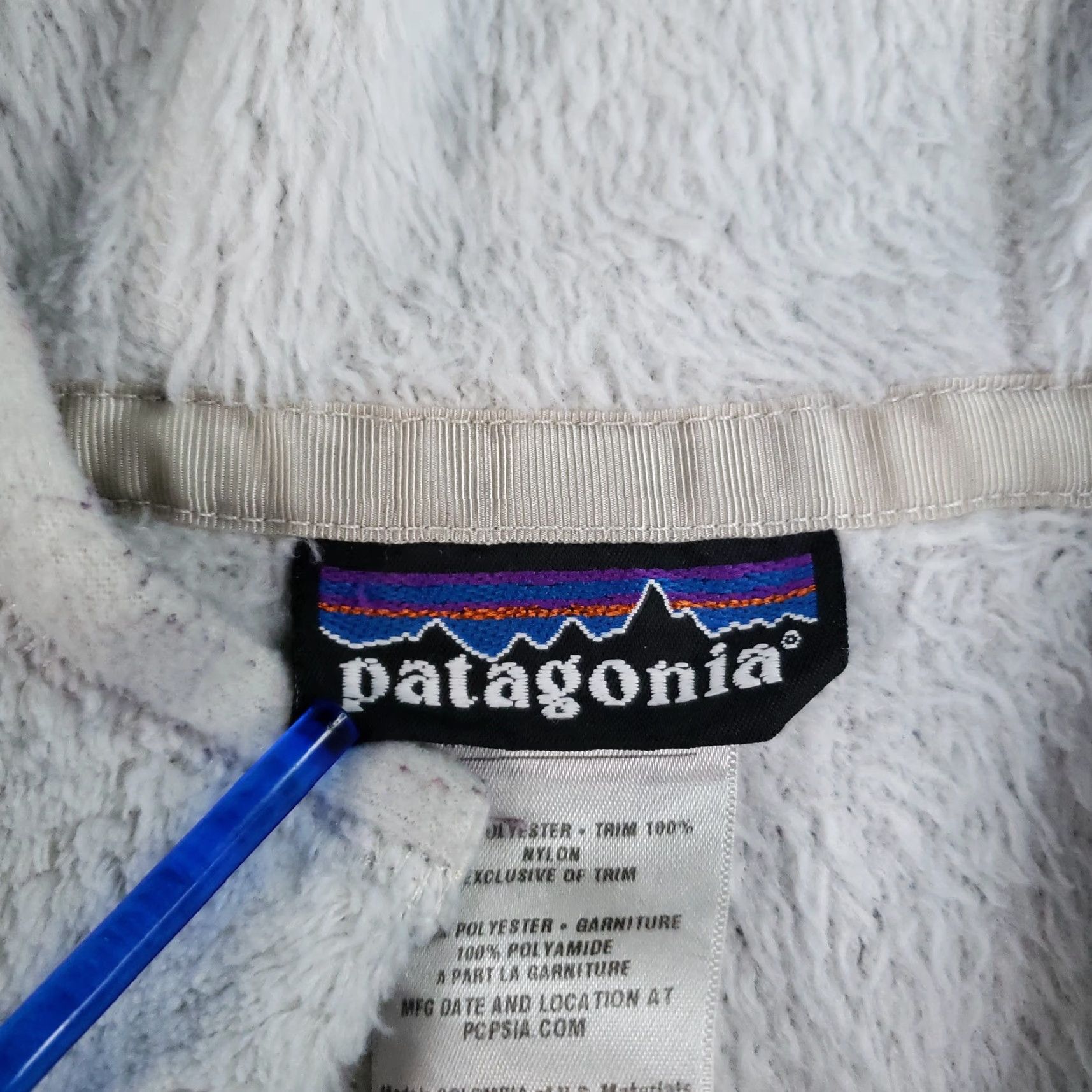 Patagonia Patagonia Hoodie Womens Small White Fleece Synchilla Snap-T Pullover Outdoor Pocket Logo 25435FA11 Size S / US 4 / IT 40 - 5 Thumbnail
