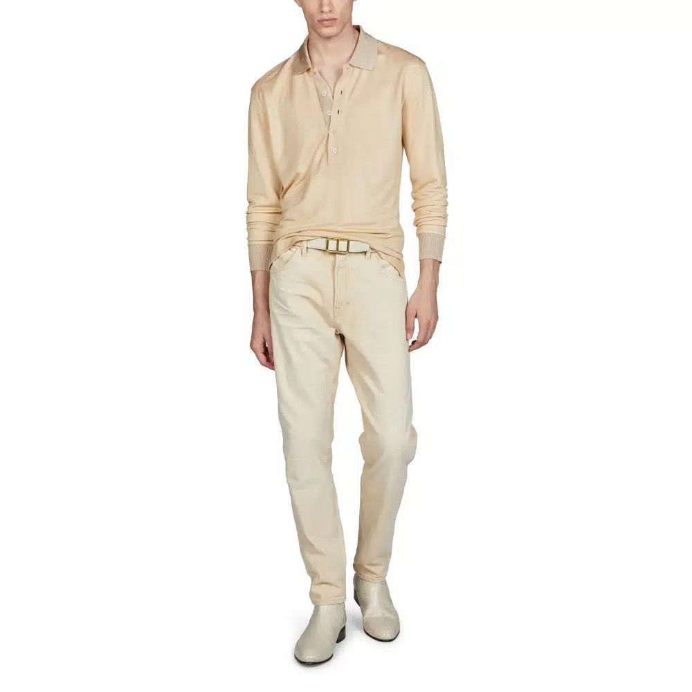 Tom Ford o1loc1c0226 DPS001 Slim Fit Jeans in Beige Size US 34 / EU 50 - 2 Thumbnail
