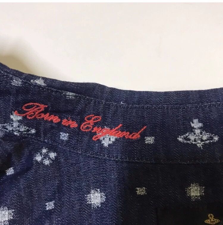 Vivienne Westwood Vivienne Westwood Planet embroidered denim shirt Size XS / US 0-2 / IT 36-38 - 3 Thumbnail