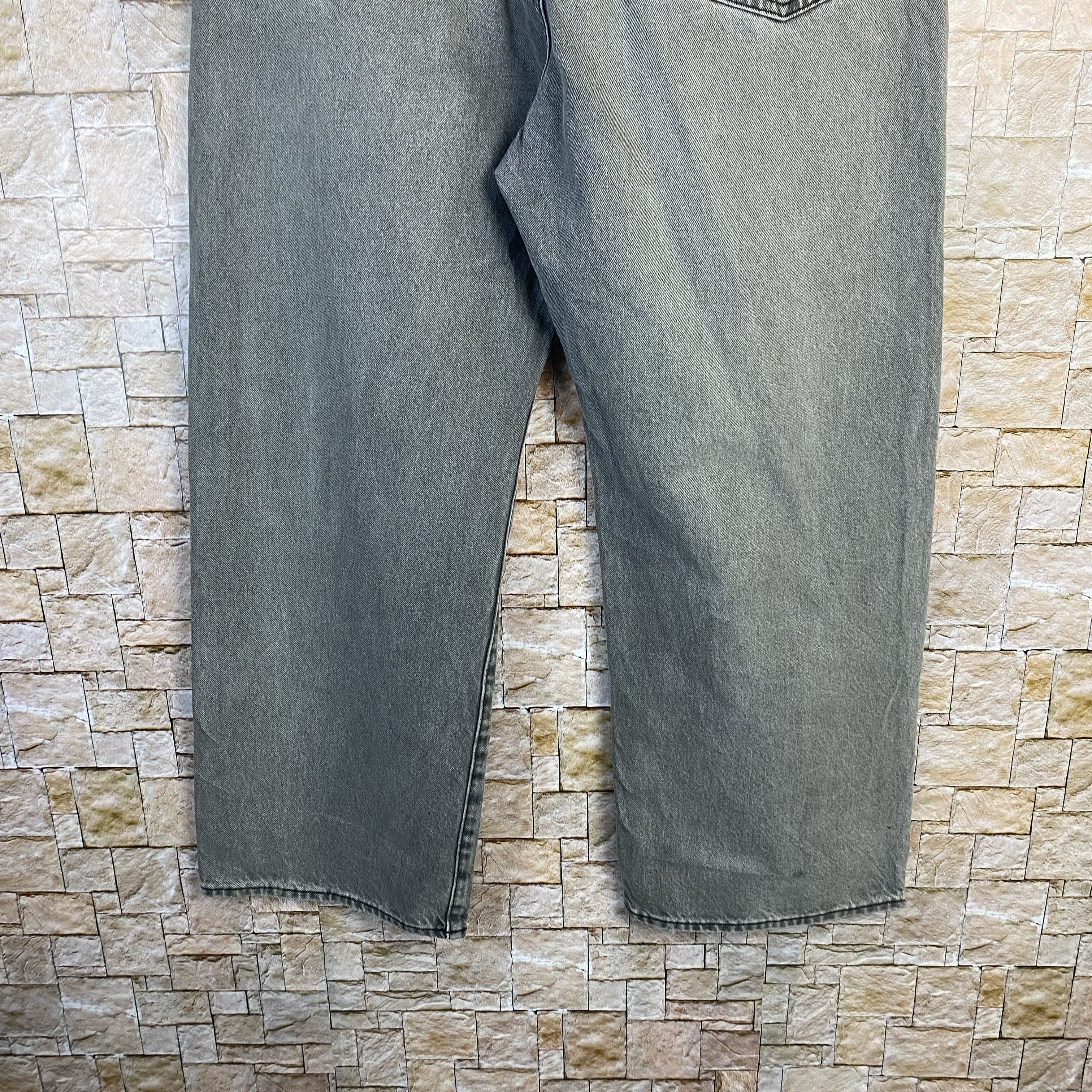 Japanese Brand GU japan grey Denim vintage Pants #7594 Size US 34 / EU 50 - 15 Thumbnail