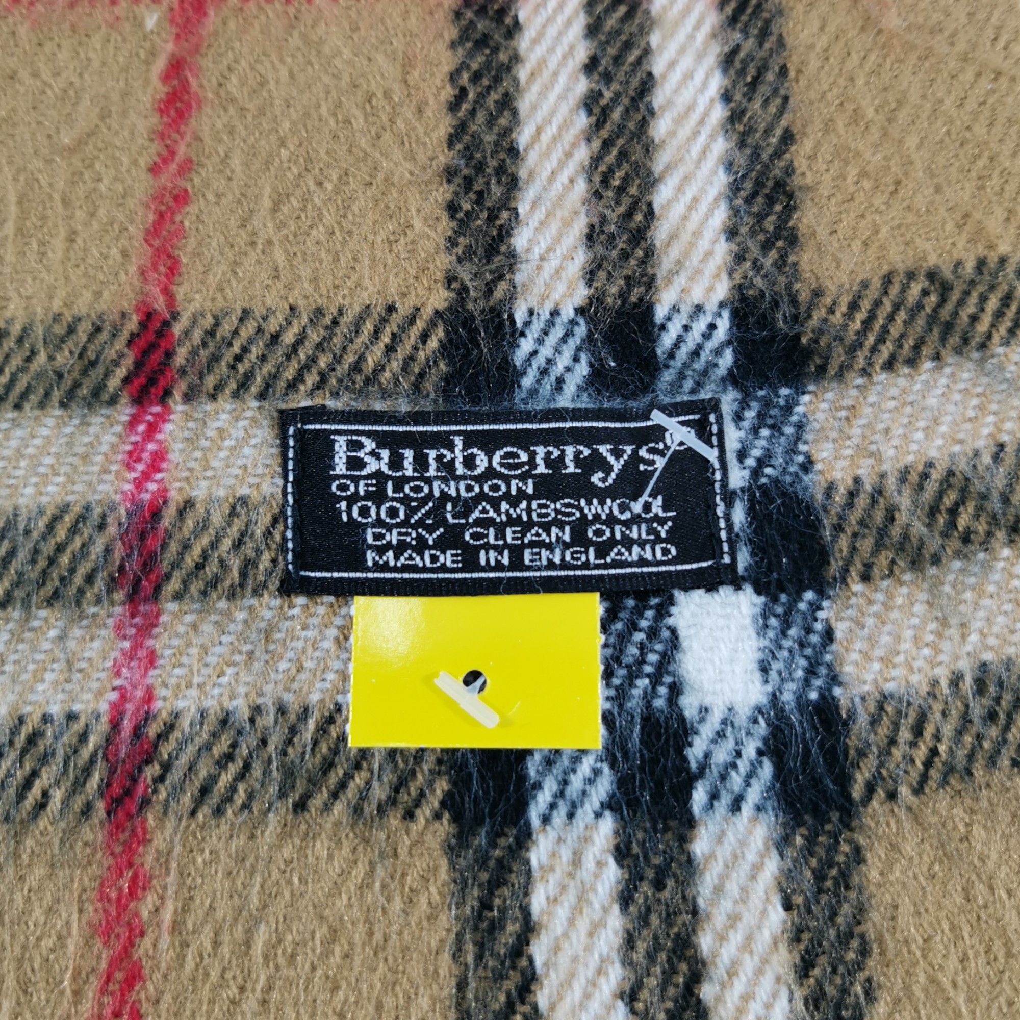 Burberry Vintage Burberry Scarf Muffler Wool Fringe Winter Scarves Size ONE SIZE - 3 Thumbnail