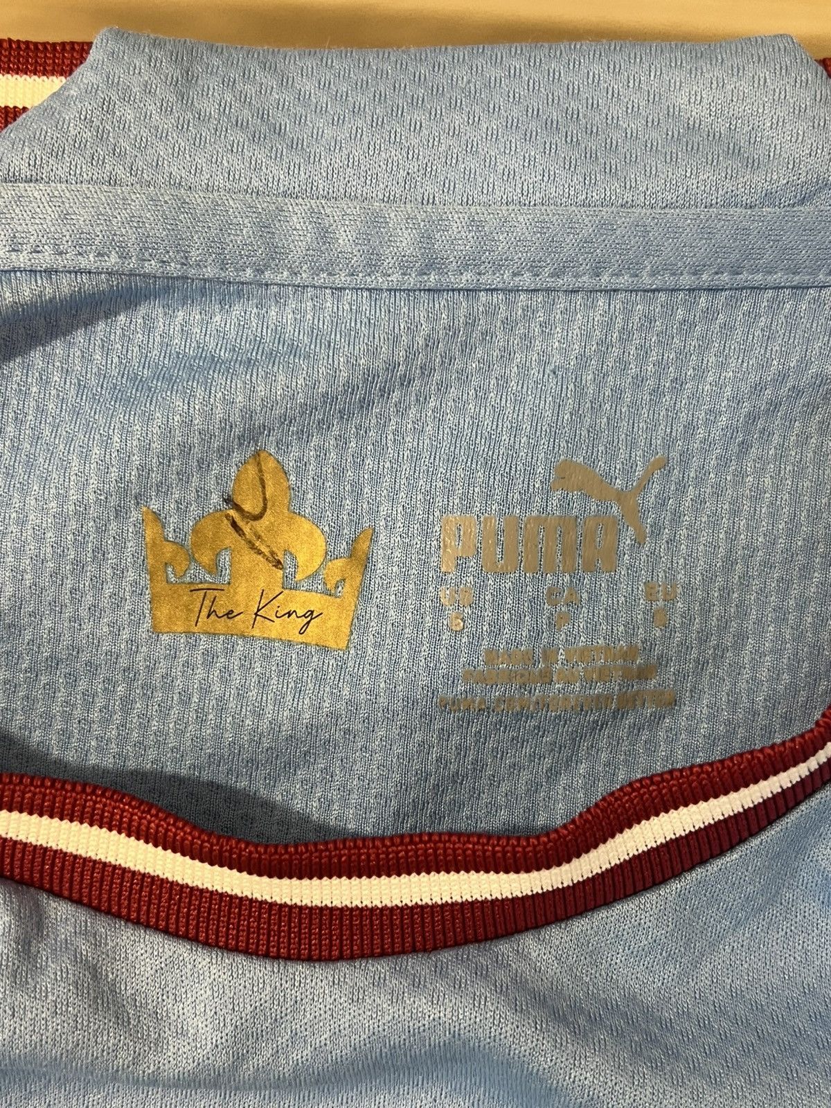 Puma × Vintage MANCHESTER CITY 2022 2023 HOME SHIRT JERSEY PUMA Size US S / EU 44-46 / 1 - 5 Thumbnail