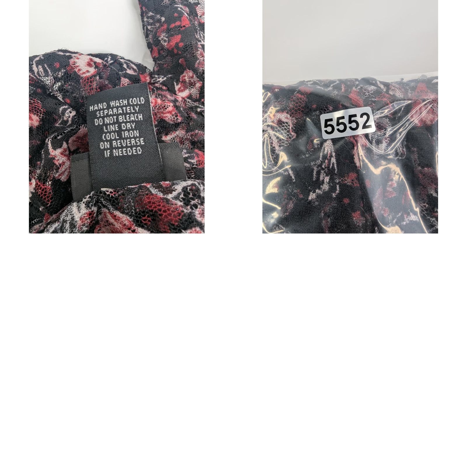 Torrid Torrid Blouse Black Pink Rose Floral Lace Peplum Top Size 4X Plus Sheer All Seasons Breathable Stretch Fit & Flare Women Womens Size XXL / US 16-18 / IT 52-54 - 8 Thumbnail