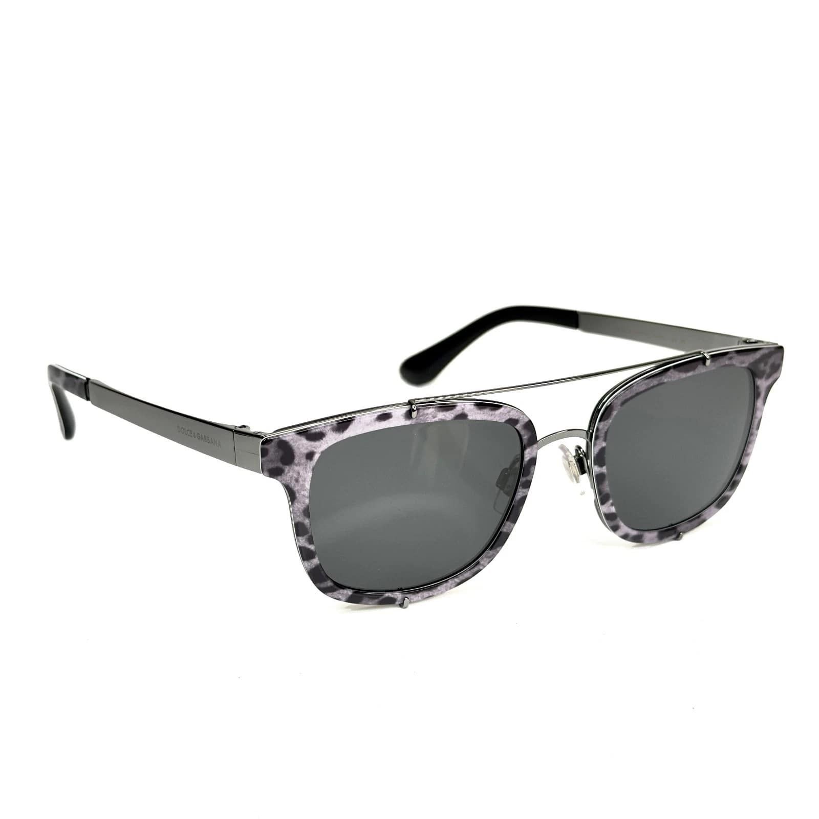 Dolce & Gabbana DOLCE & GABBANA DG2175 PRINT FAMILY 2175 Black Sunglasses Size ONE SIZE - 4 Thumbnail