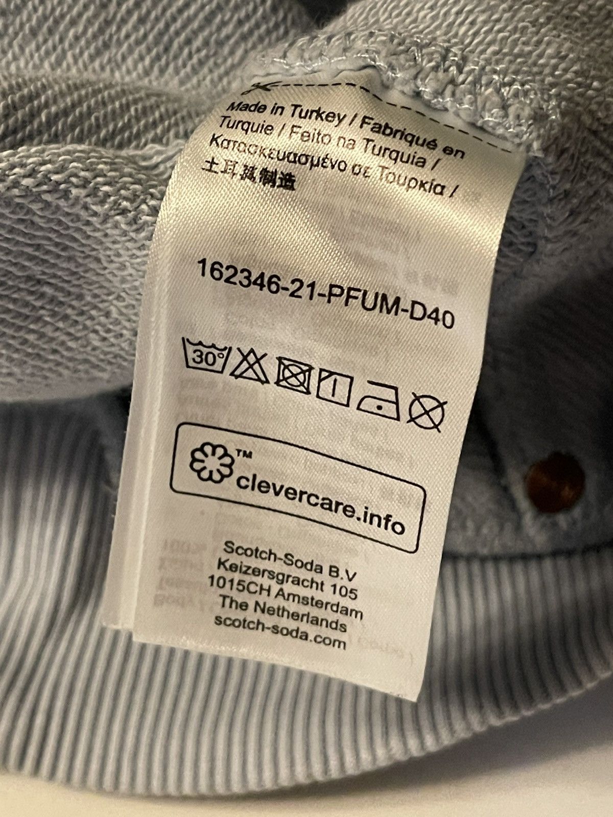 Scotch & Soda Scotch & Soda Hoodie Blue Logo Sweatshirt Men’s Size Large Size US L / EU 52-54 / 3 - 10 Thumbnail
