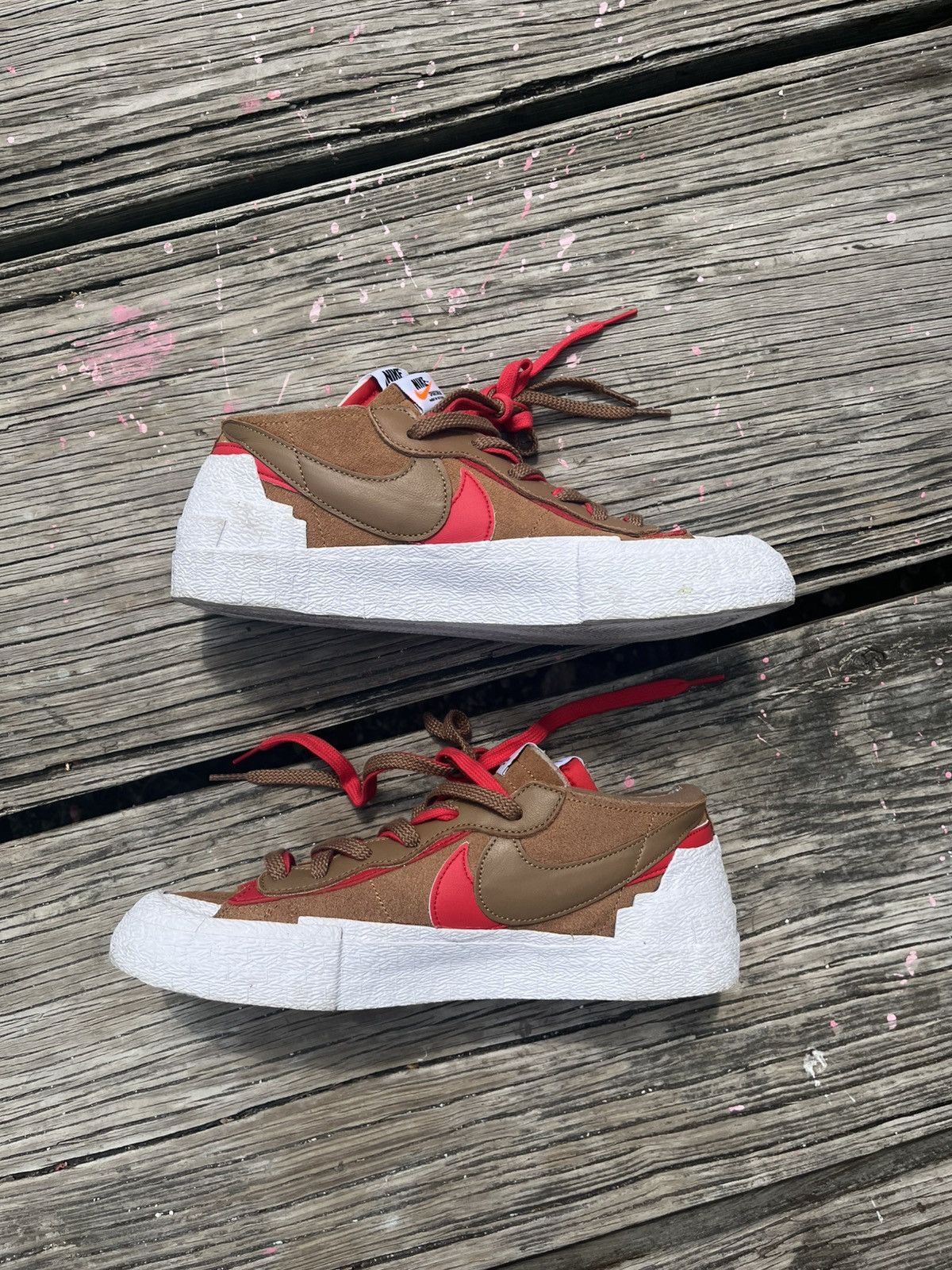 Nike × Sacai Nike Blazer Low Sacai British Tan Size US 9.5 / EU 42-43 - 2 Thumbnail