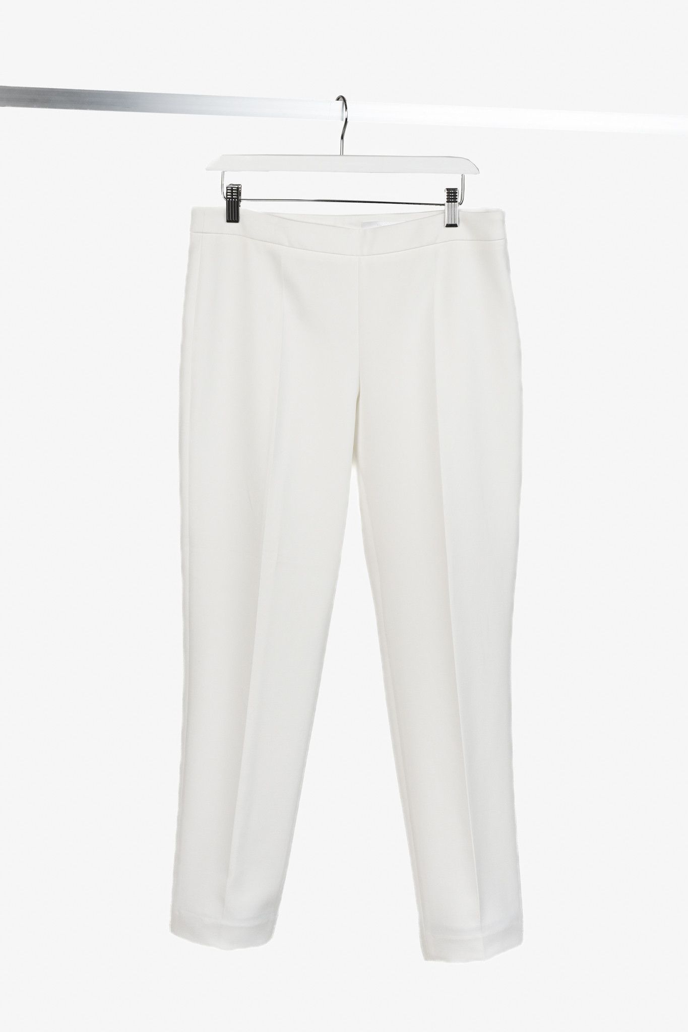 Hugo Boss Boss White Front Centre Crease Suit Trouser Pant Size 28" / US 6 / IT 42 - 1 Thumbnail
