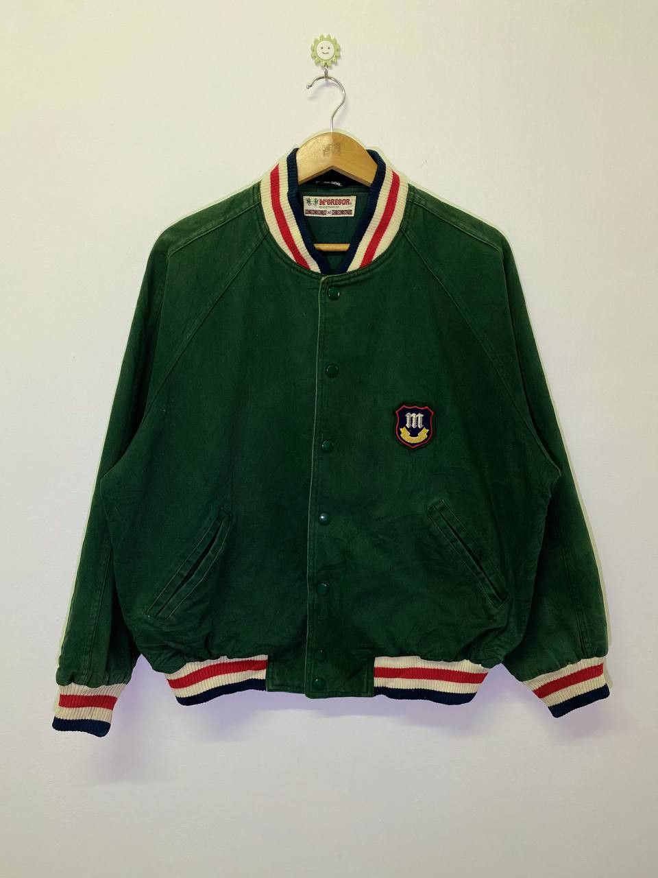 image of Avant Garde x Mcgregor Vintage Mc Gregor Varsity Jacket Very Nice Design in Green (Size Medium)