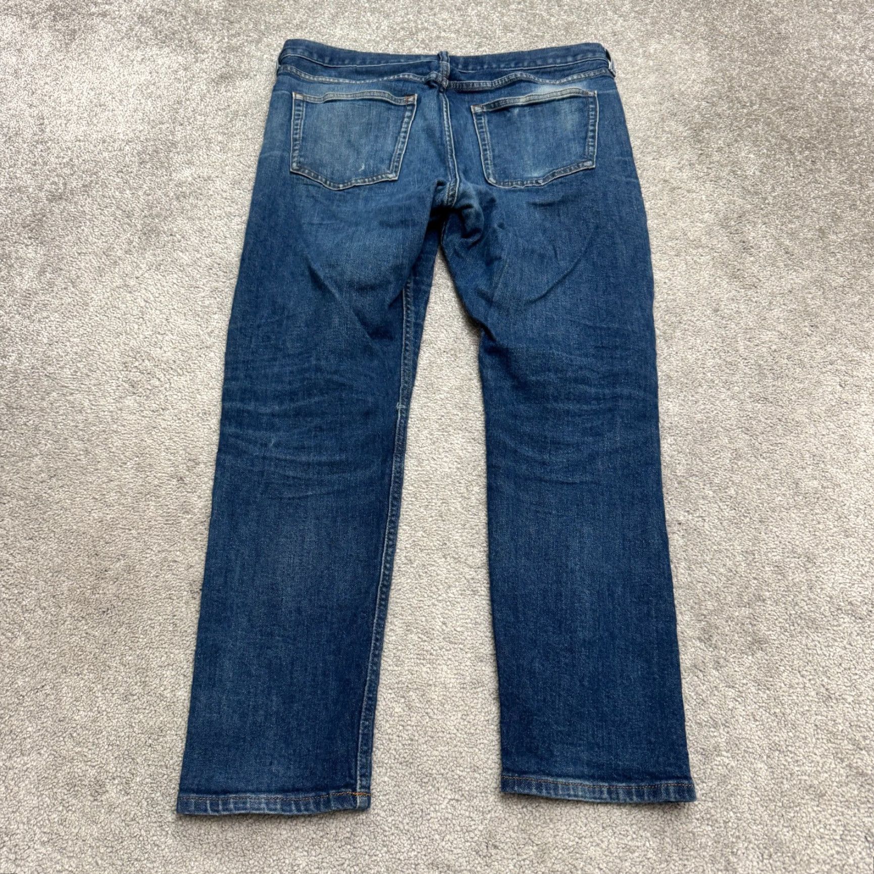 Everlane Everlane Selvedge Slim Fit Denim Jeans Mens 35x30 Blue Organic Cotton Straight Size US 35 - 2 Thumbnail