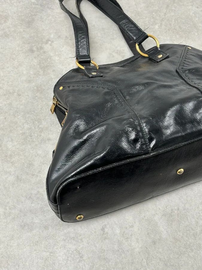 Saint Laurent Paris AW2008 Saint Laurent Black Leather Muse Handle Bag Size ONE SIZE - 10 Thumbnail