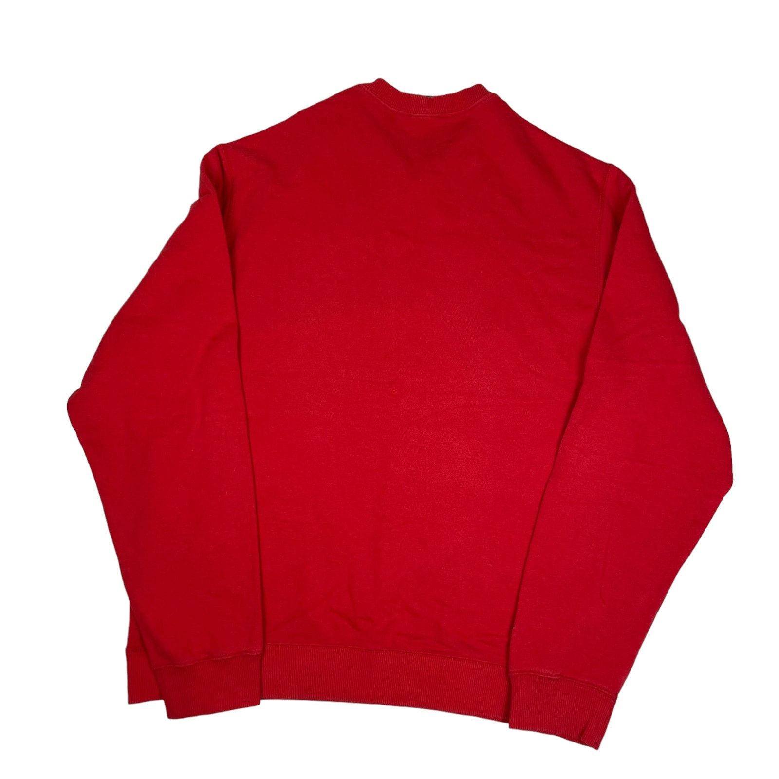 Nike × Vintage Nike Sportswear Mens Red Crew Neck Spellout Sweatshirt Large Size US L / EU 52-54 / 3 - 9 Thumbnail