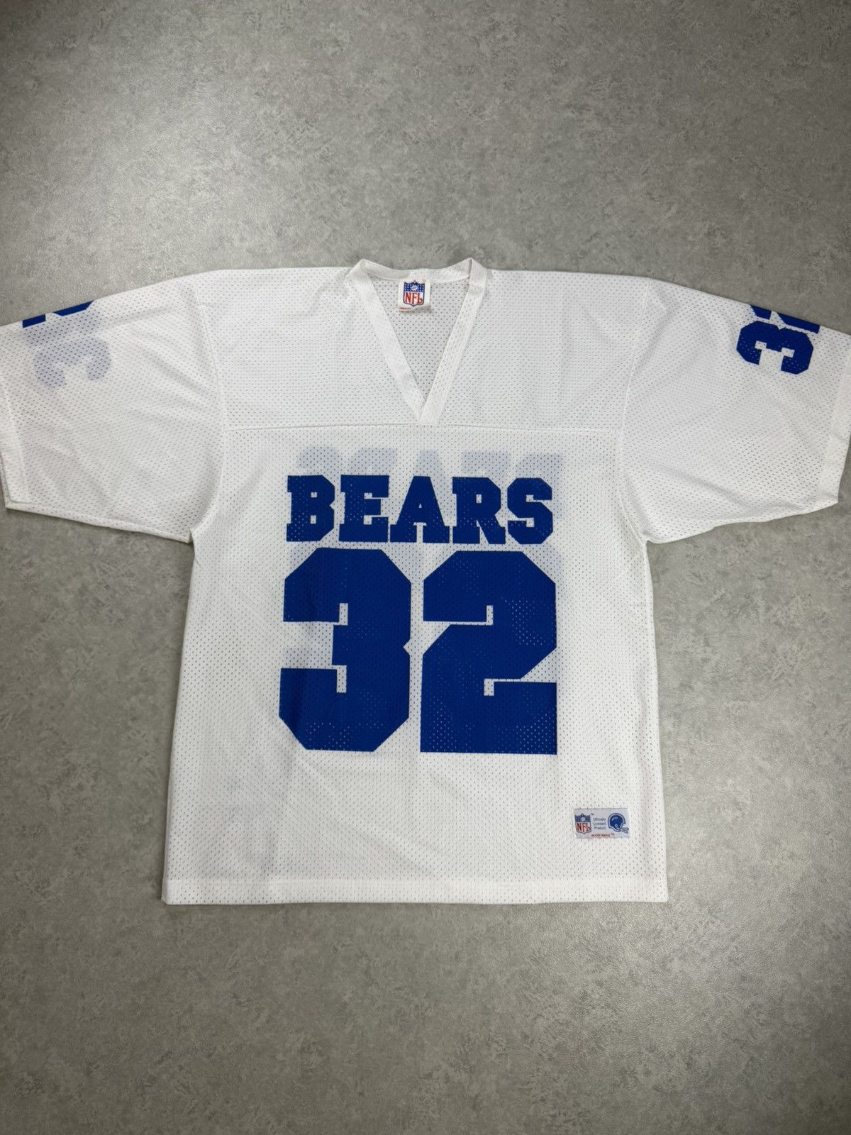 NFL Vintage NFL Chicago Bears #32 Mesh Football Jersey White USA Size US XL / EU 56 / 4 - 1 Thumbnail