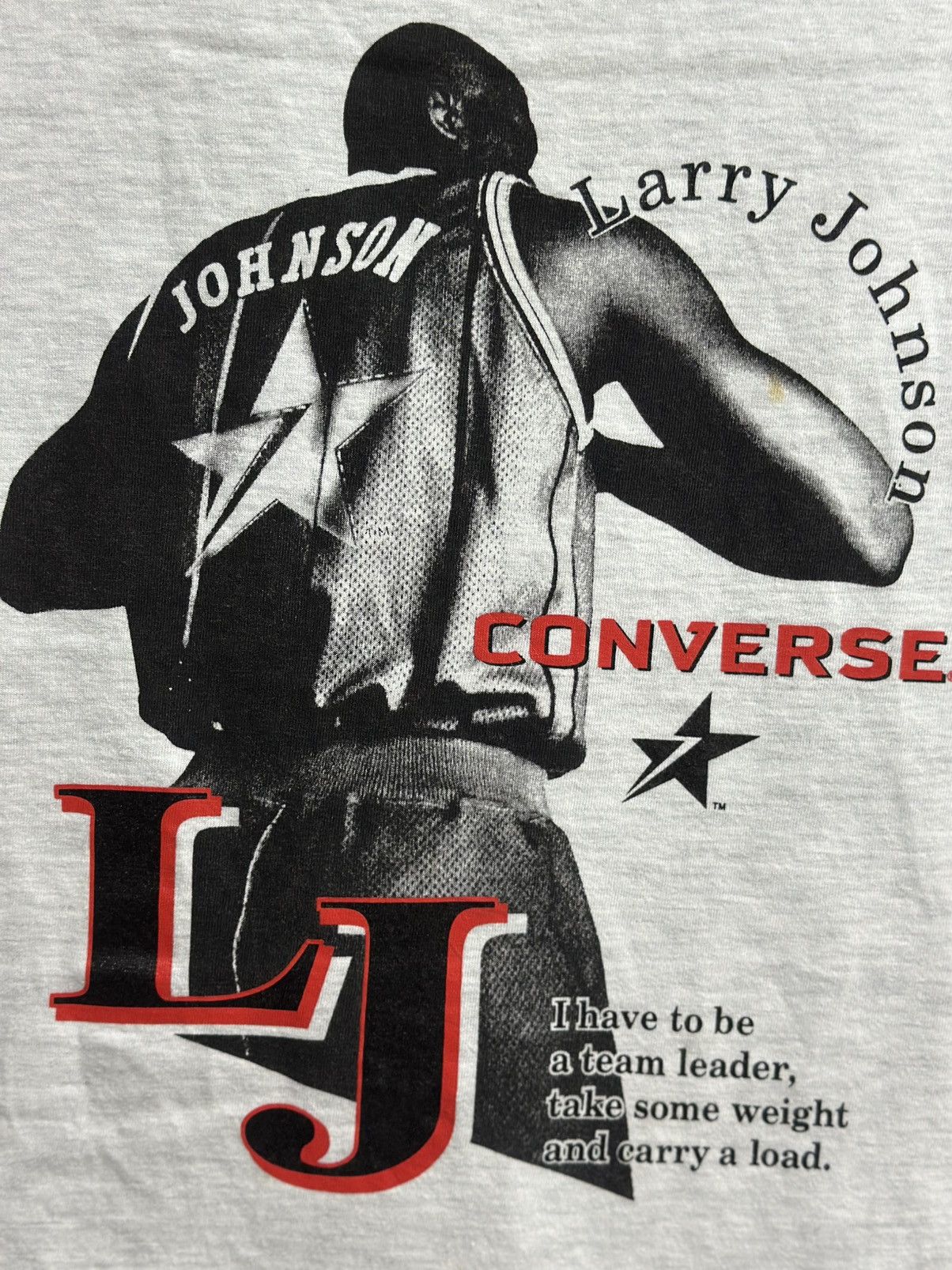 Converse × NBA × Vintage Vintage Converse Larry Johnson Faded Tee Size US L / EU 52-54 / 3 - 2 Thumbnail