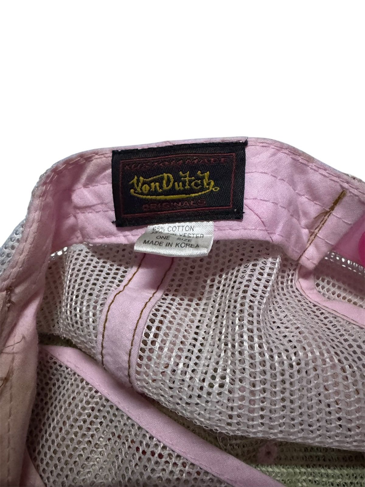 Von Dutch Von Dutch Pink Trucker Snapback Cap One Size Size ONE SIZE - 5 Thumbnail
