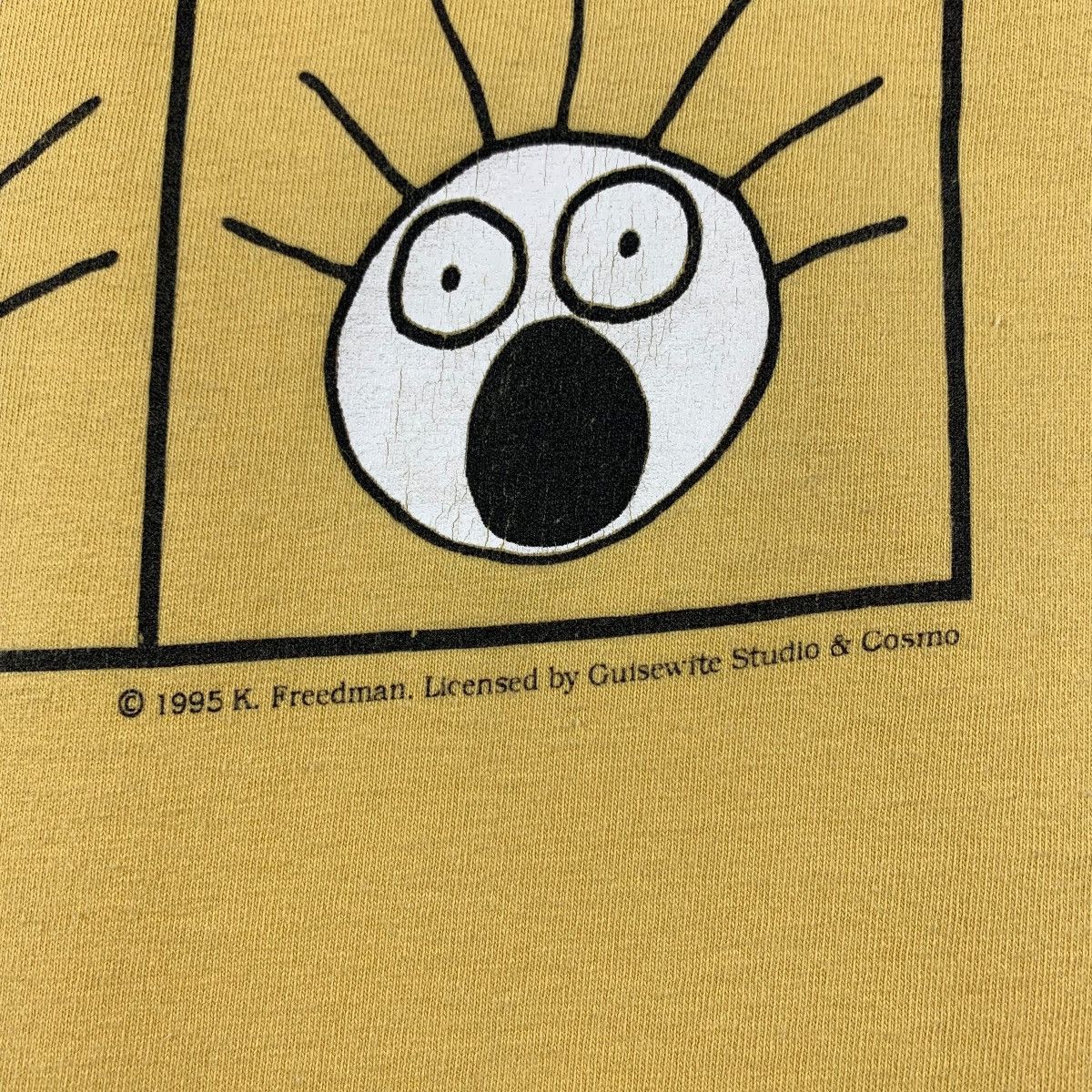 Levi's × Vintage Vintage 90s LEVIS Scared Guy printed design tee Size US M / EU 48-50 / 2 - 9 Thumbnail